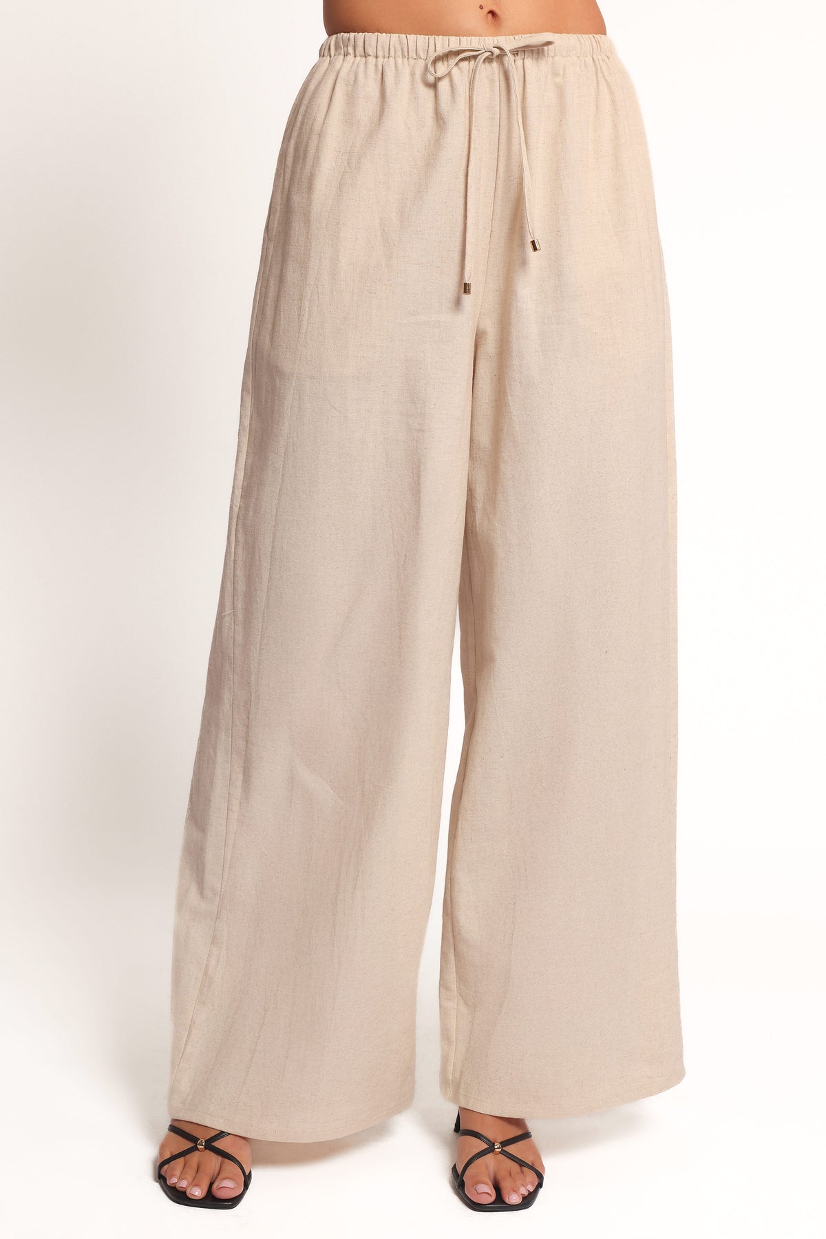 Trula Wide Leg Pant in Oatmeal – view 3 of 7