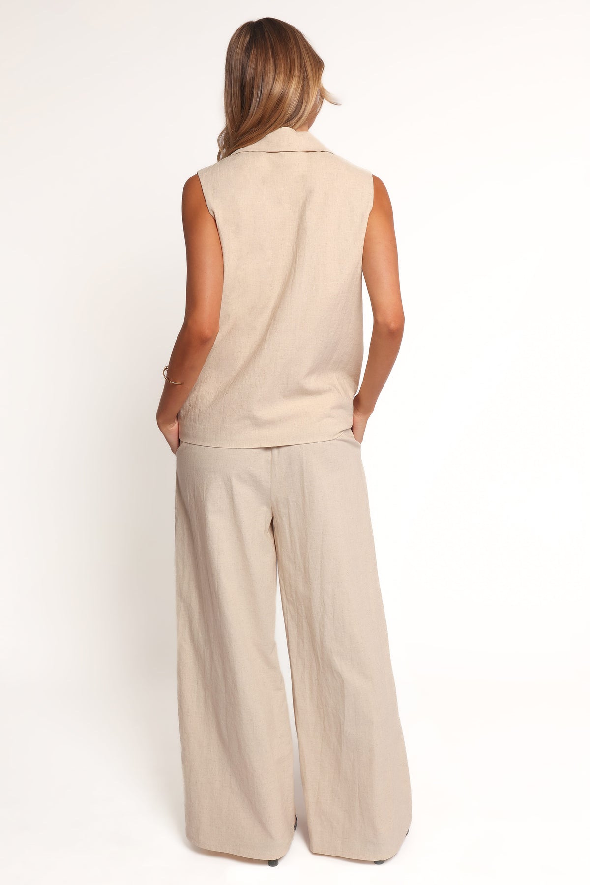 Trula Wide Leg Pant in Oatmeal – view 5 of 7