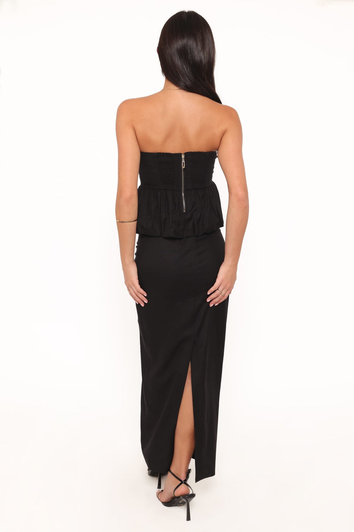 Ursa Fitted Column Skirt in Black – view 5 of 7