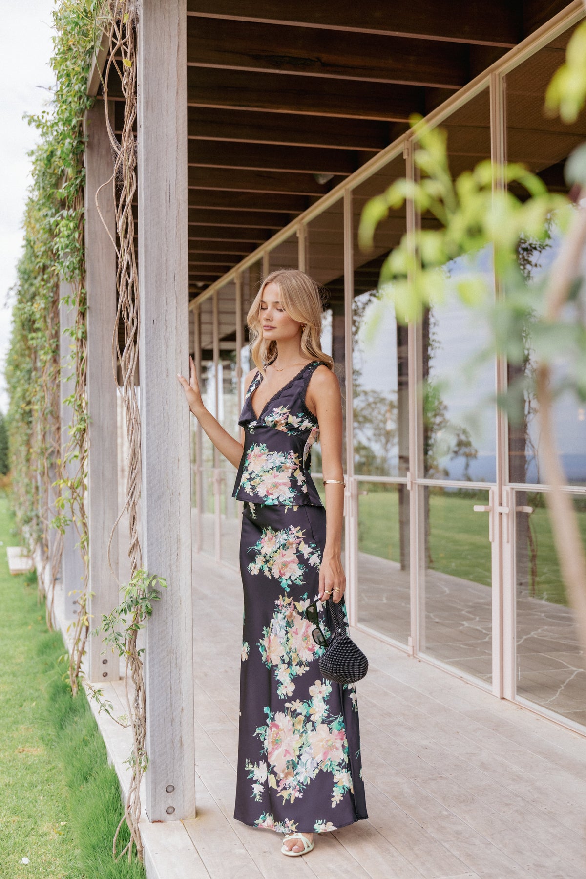 Velman Skirt in Black Floral – view 8 of 8