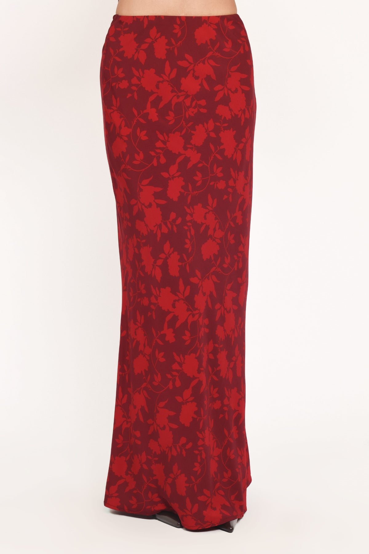 Velman Skirt in Burgundy Floral – view 2 of 6
