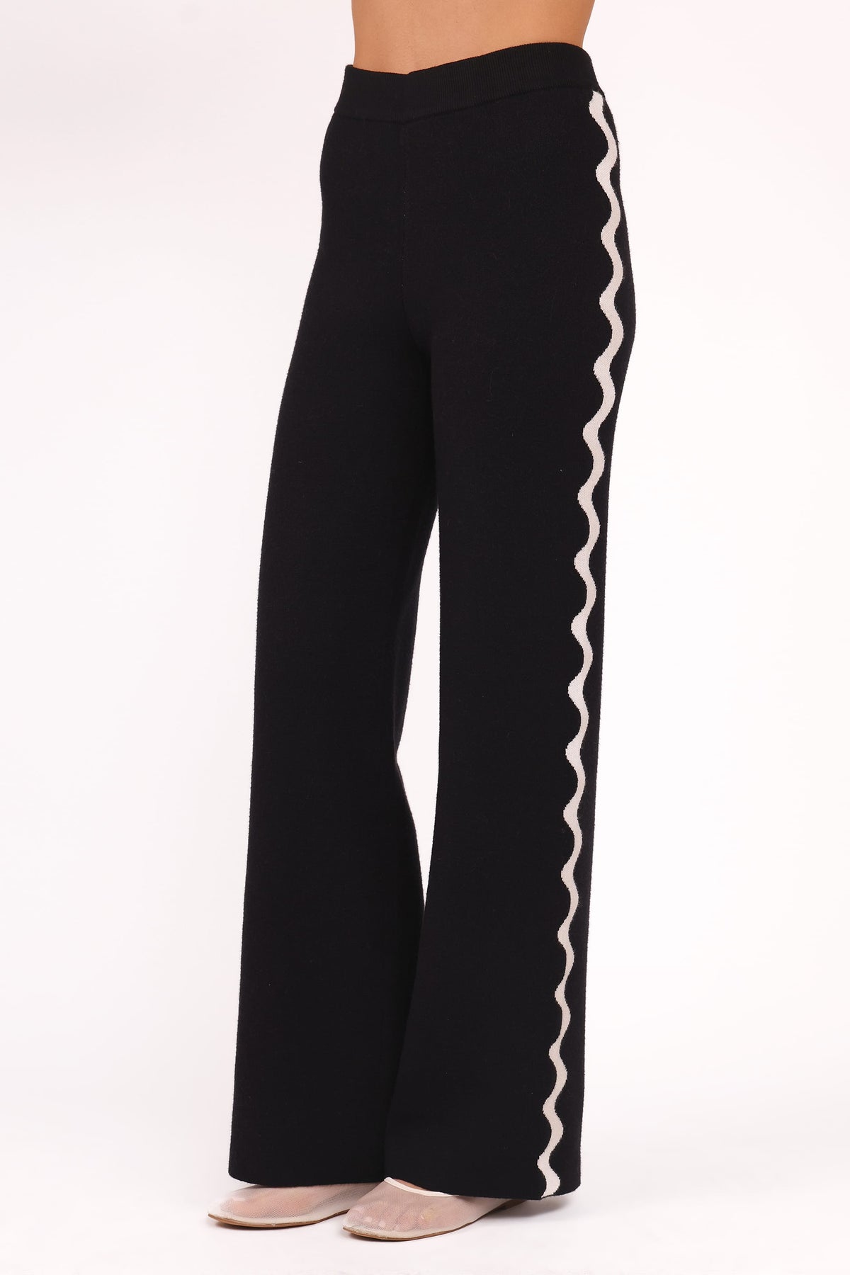 Vespa Knitted Pant in Black White – view 3 of 7