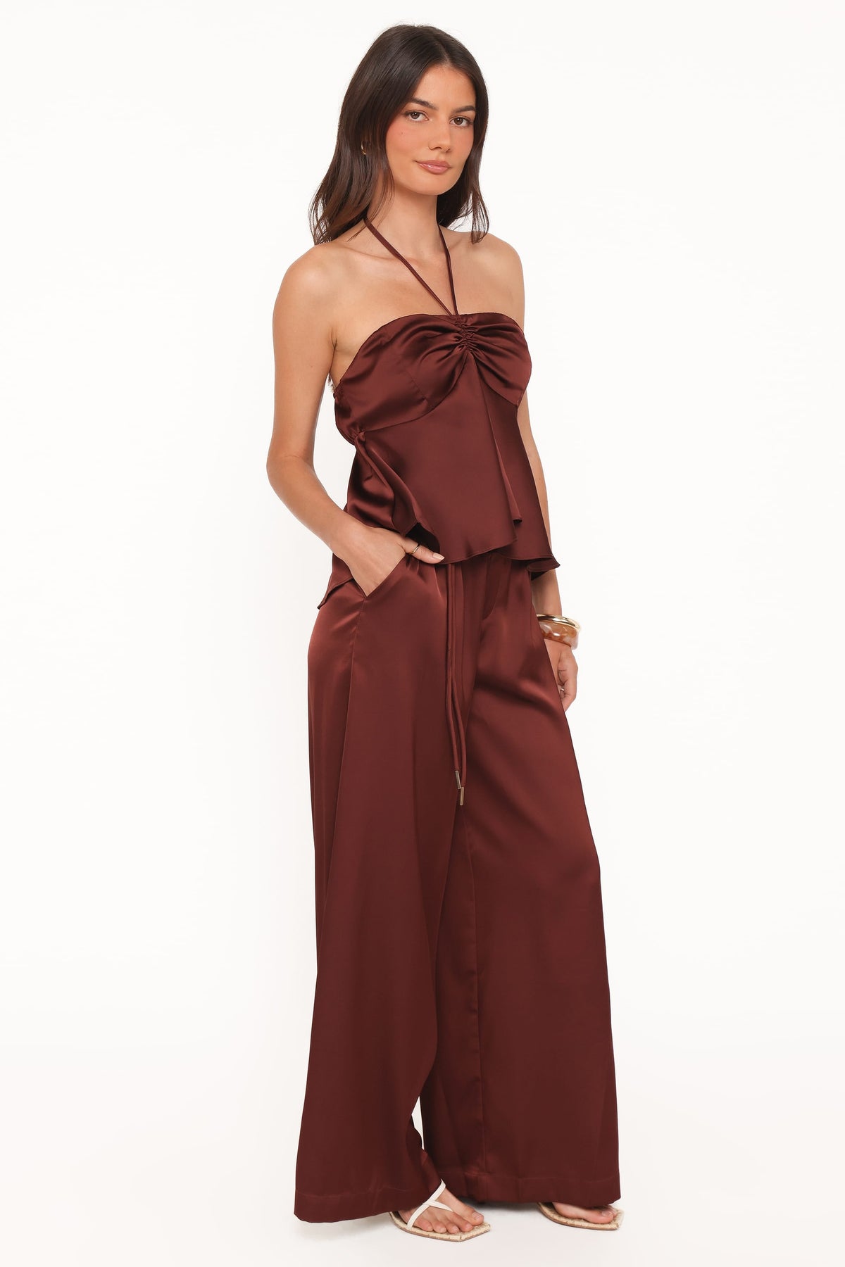 Vita Tailored Pant in Brown – view 3 of 7