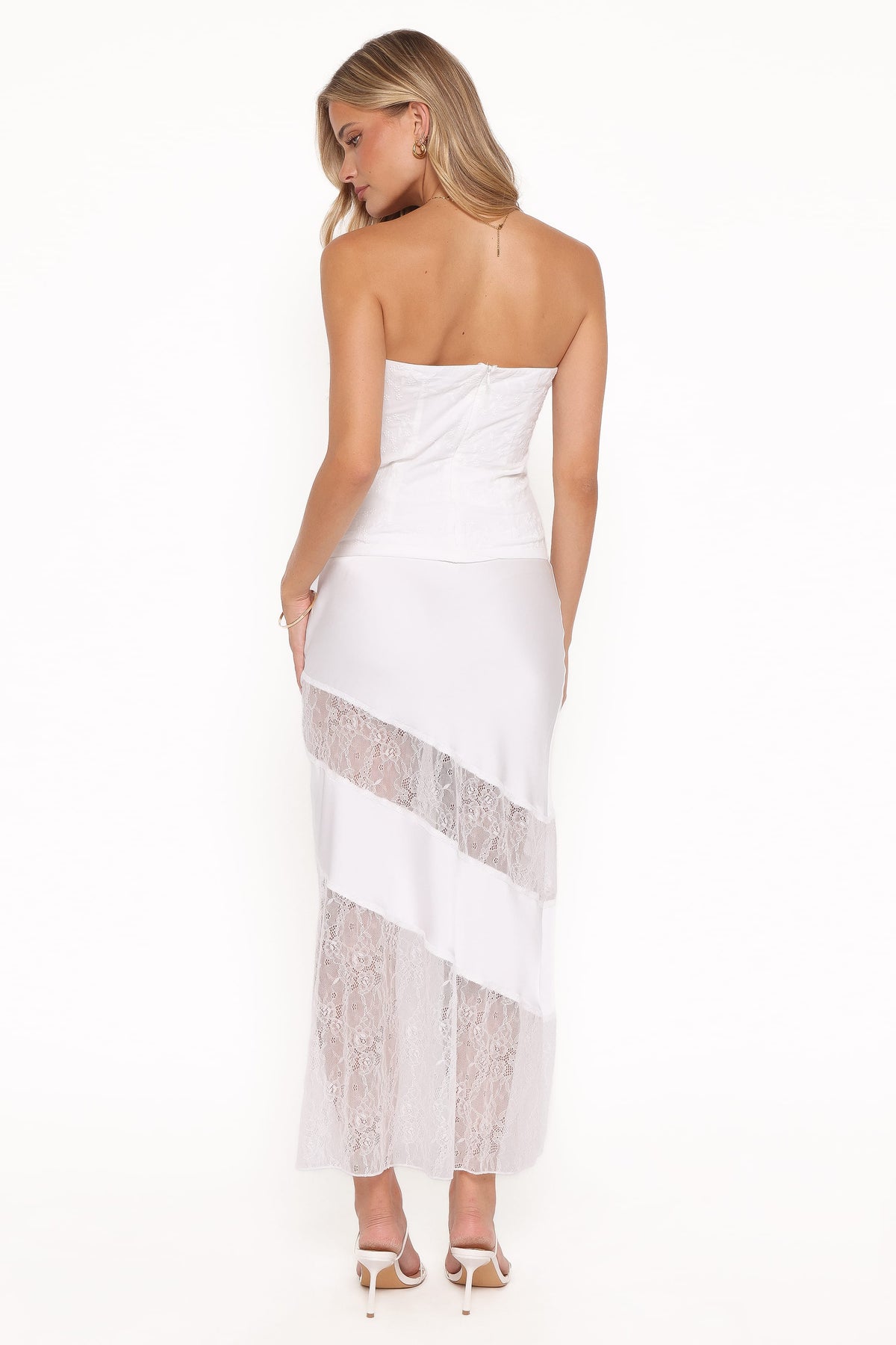 Winona Lace Maxi Skirt in White – view 4 of 6
