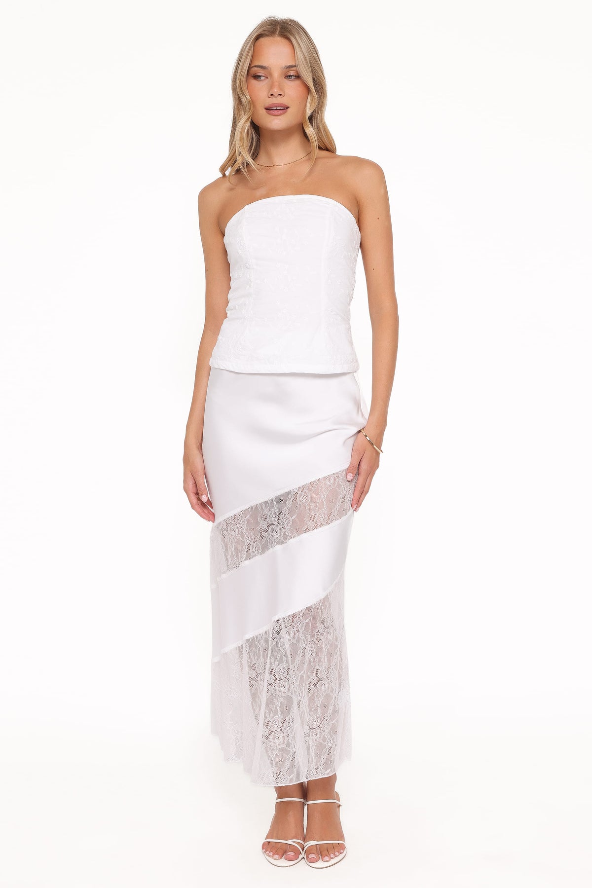 Winona Lace Maxi Skirt in White – view 2 of 6