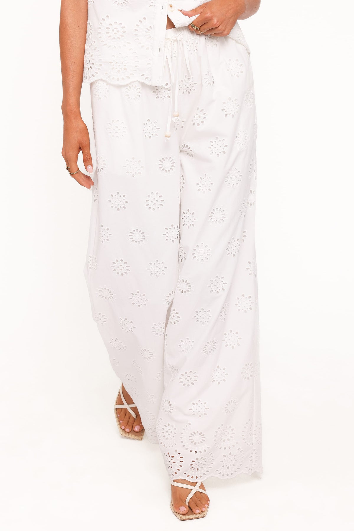 Wren Pant in White Broderie – view 2 of 7