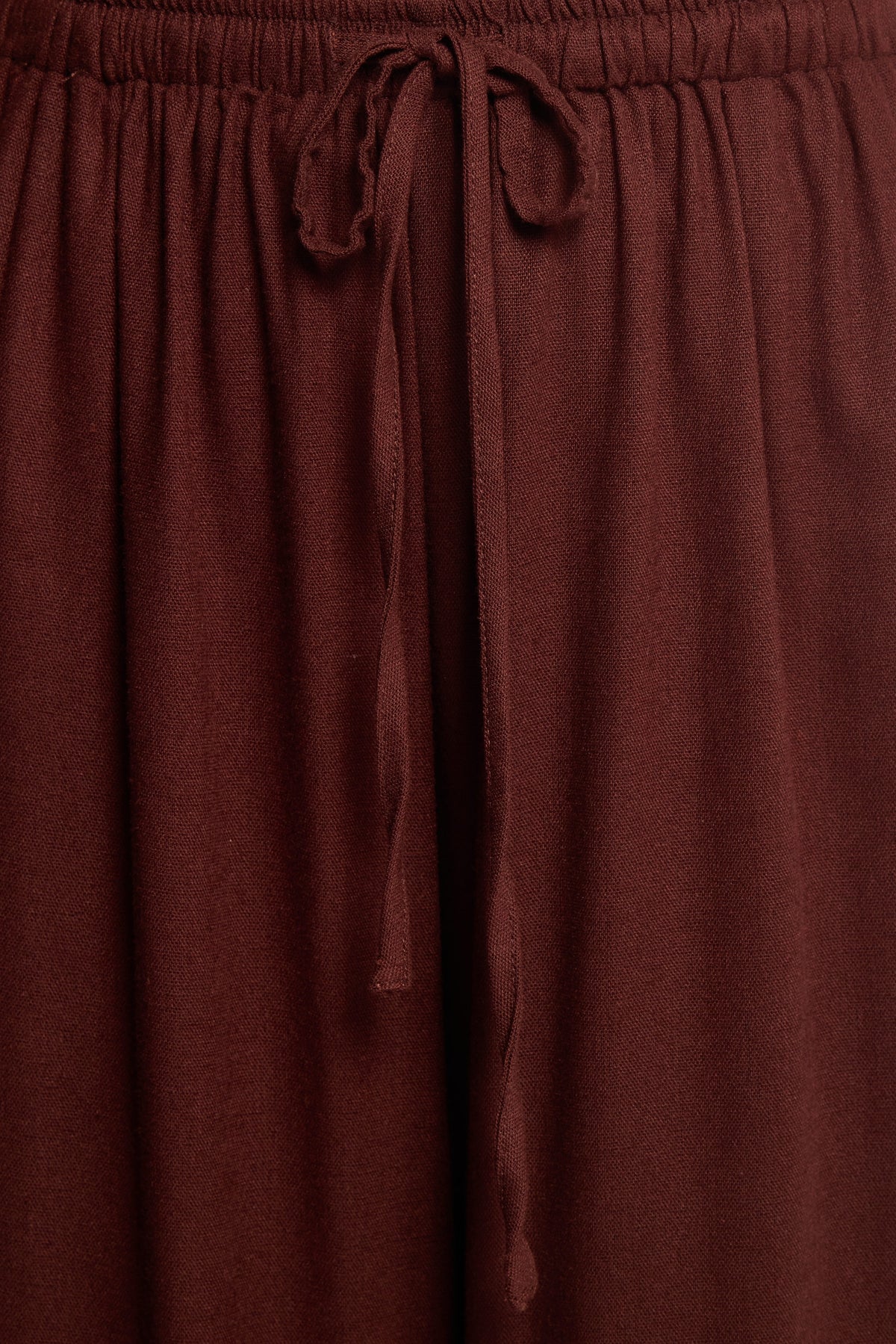 Zane Tie Waist Pant in Chocolate – view 6 of 6