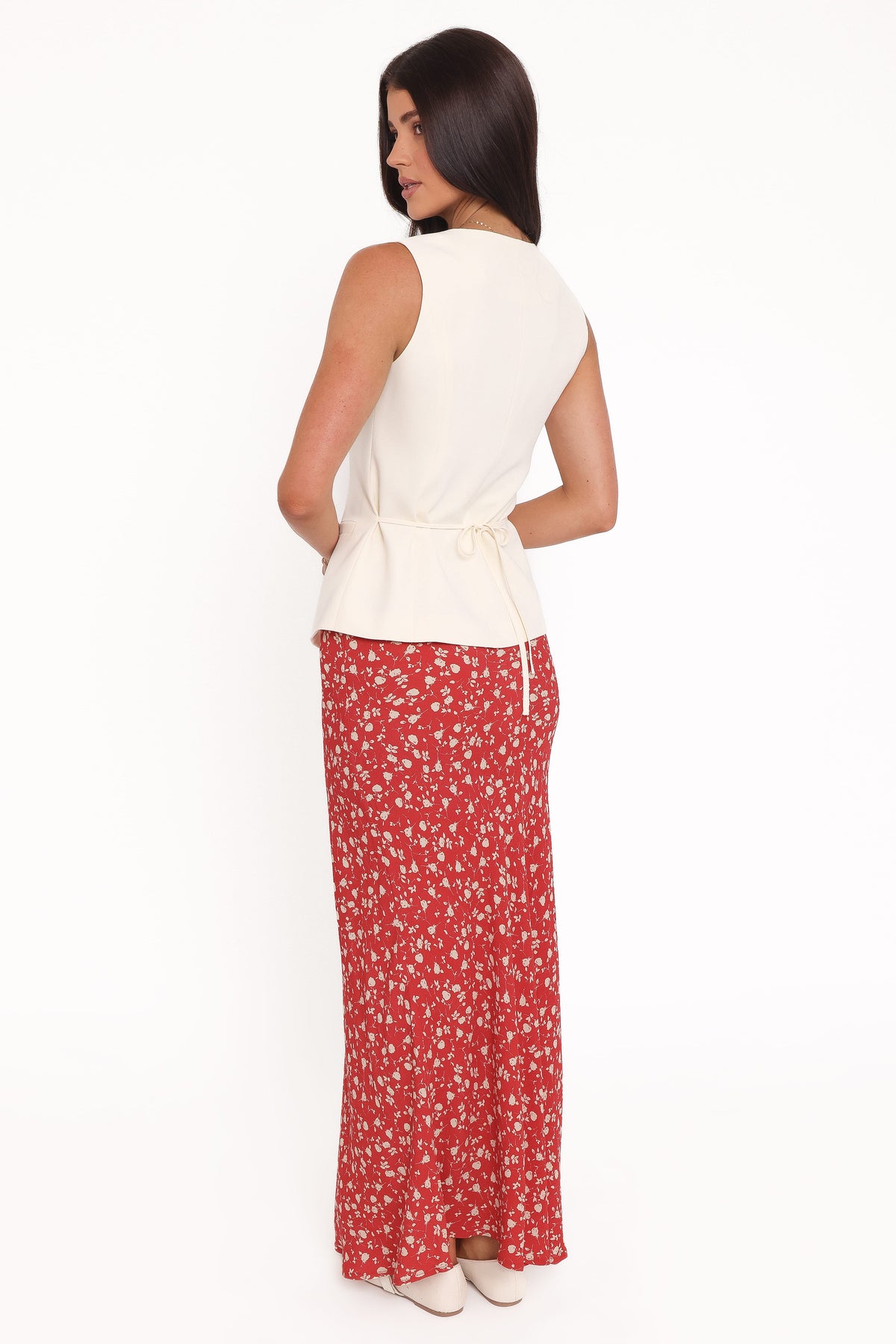 Zoella Maxi Skirt in Red Floral – view 5 of 8