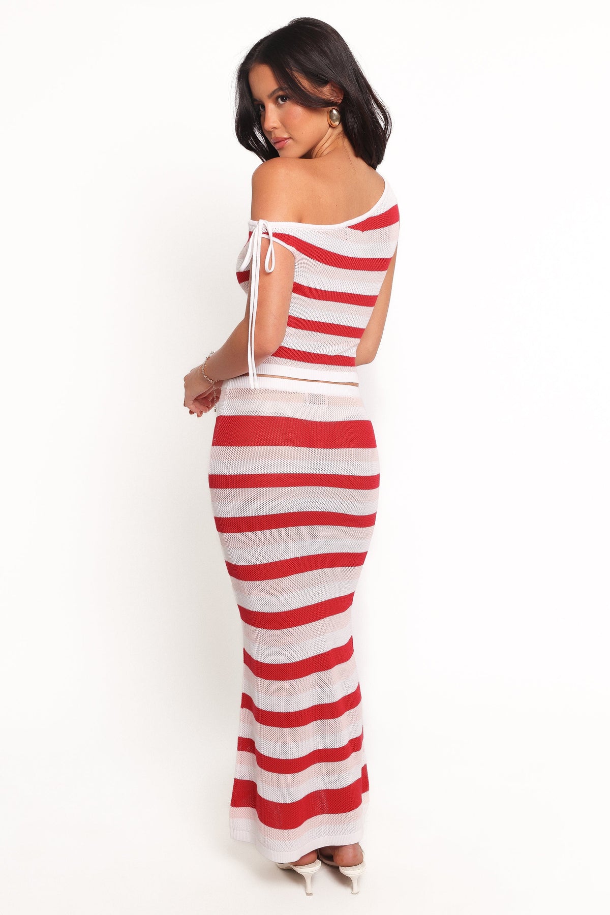 Zyon Midi Skirt in Red Multi – view 5 of 6
