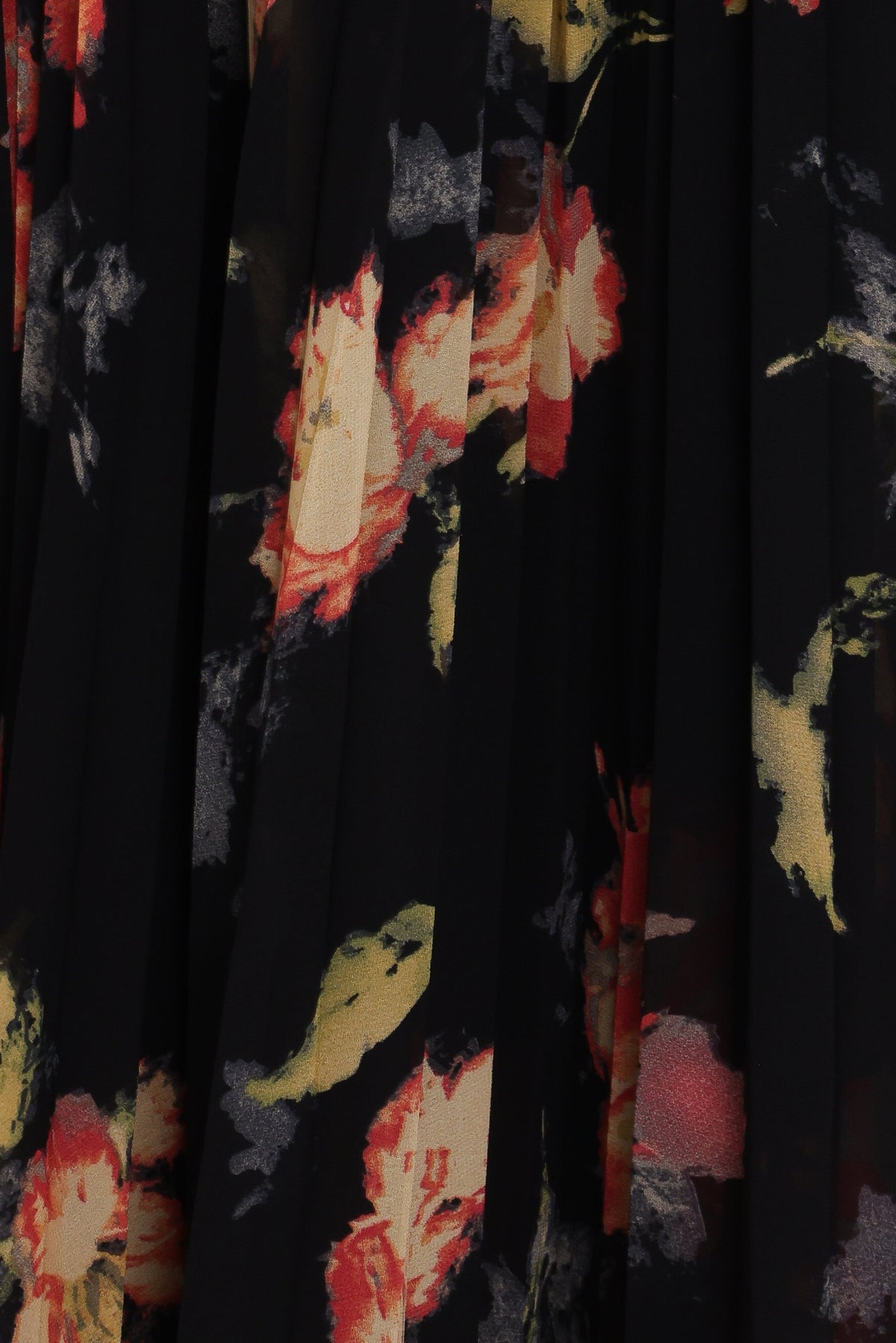 Achanti Pleated Maxi Dress in Black Multi – view 7 of 8