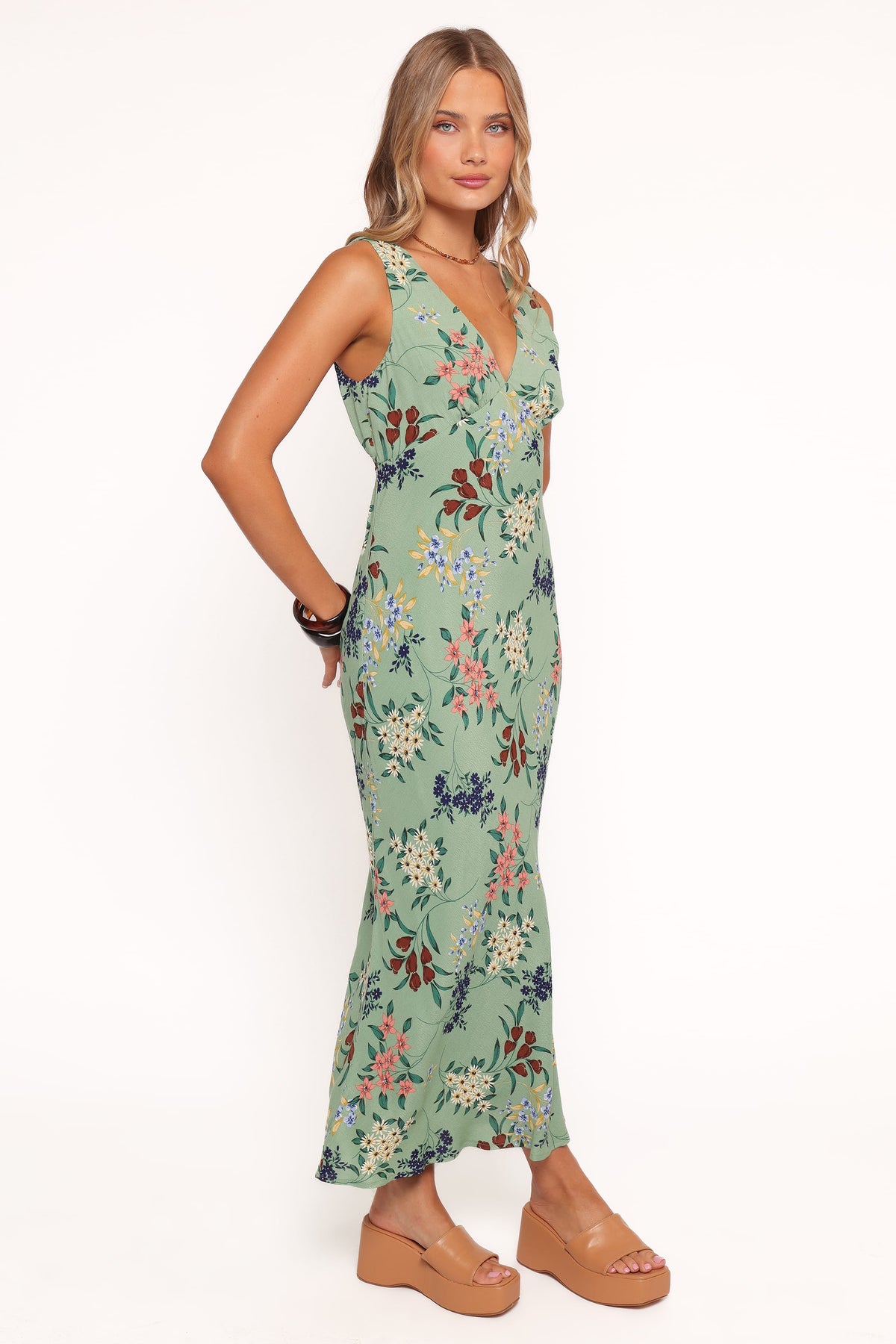 Acilia Midi Dress in Sage Floral – view 3 of 6