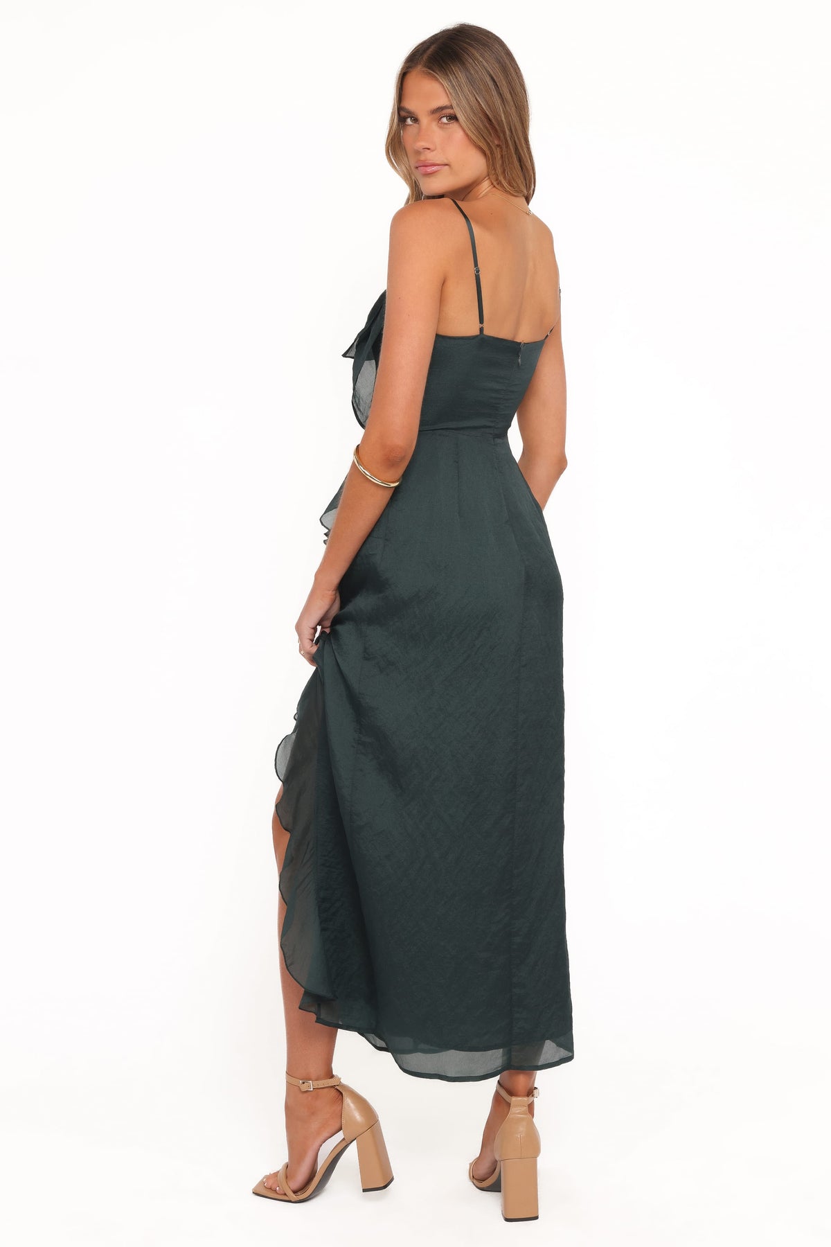 Adelyn Midi Dress in Emerald – view 4 of 6