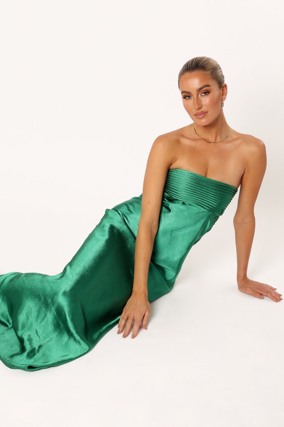 Adina Maxi Dress in Emerald – view 2 of 9