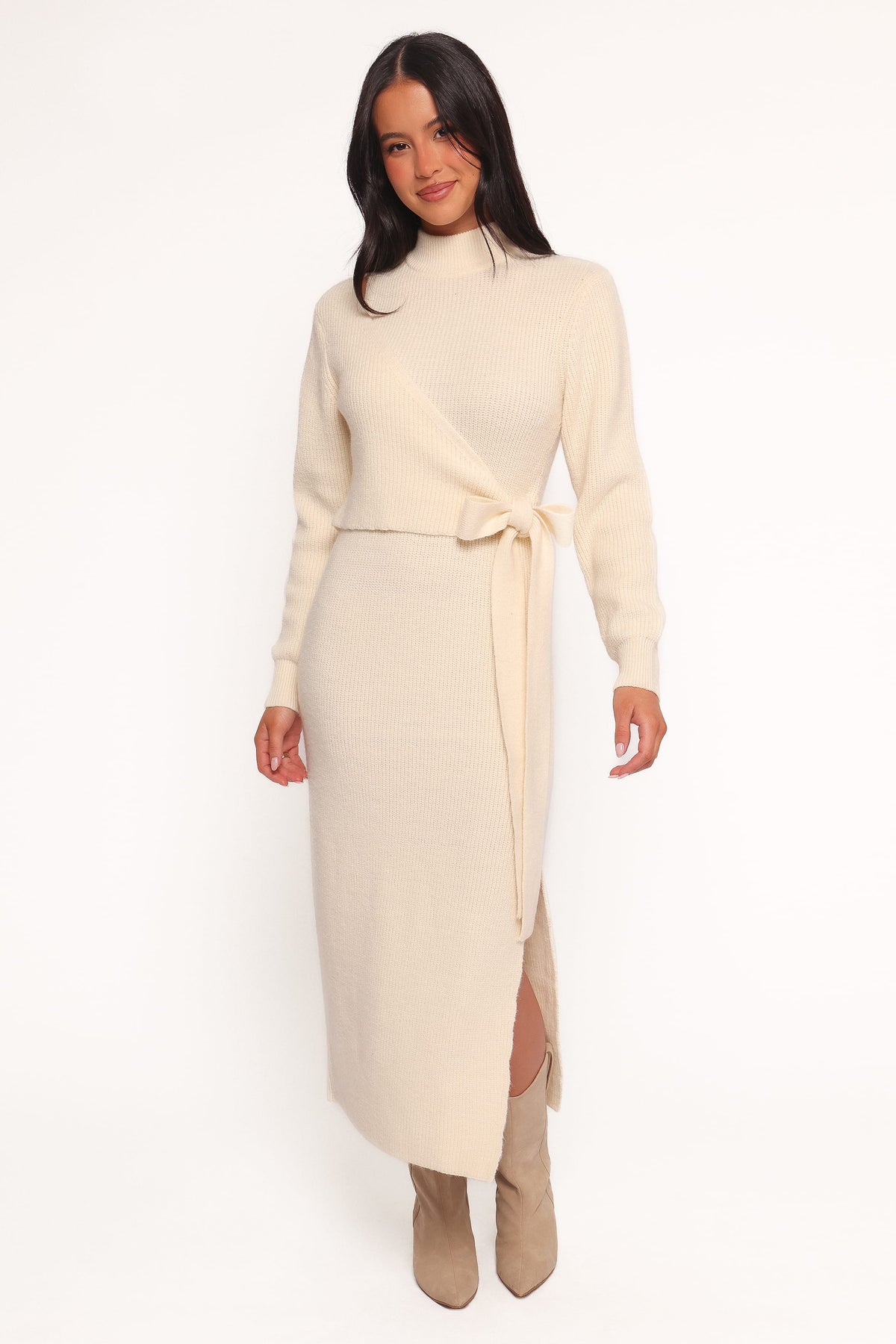 Aerin Knit Dress in Cream – view 2 of 9