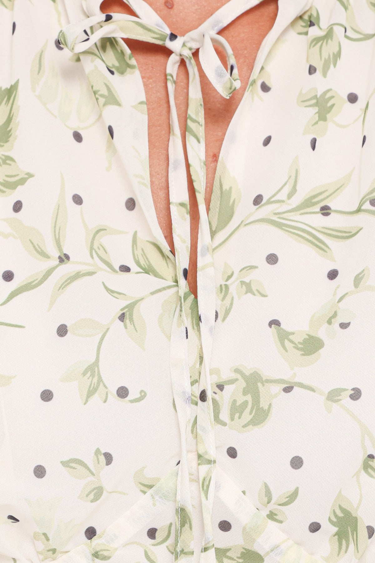 Aimee Mini Dress in Green Leaf – view 6 of 6