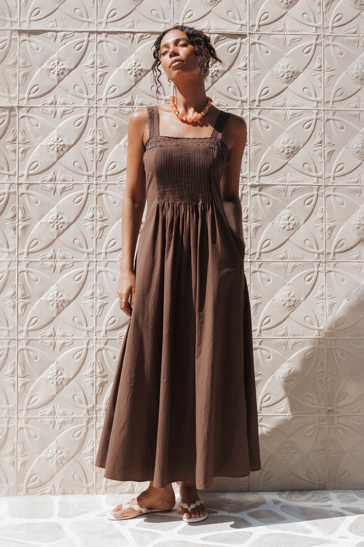 Alandra Maxi Dress in Brown – view 1 of 8