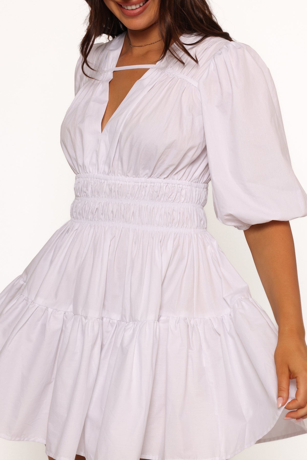 Alessia Mini Dress in White – view 7 of 9