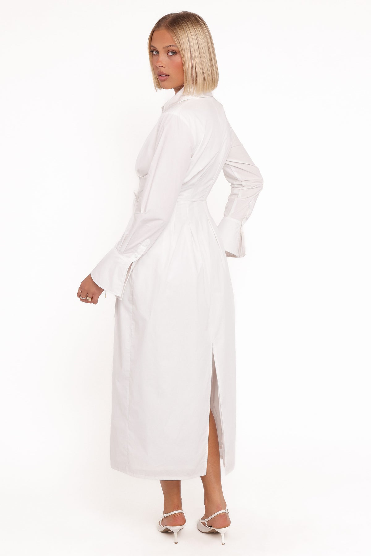 Alexander Shirt Dress in Ivory – view 5 of 6