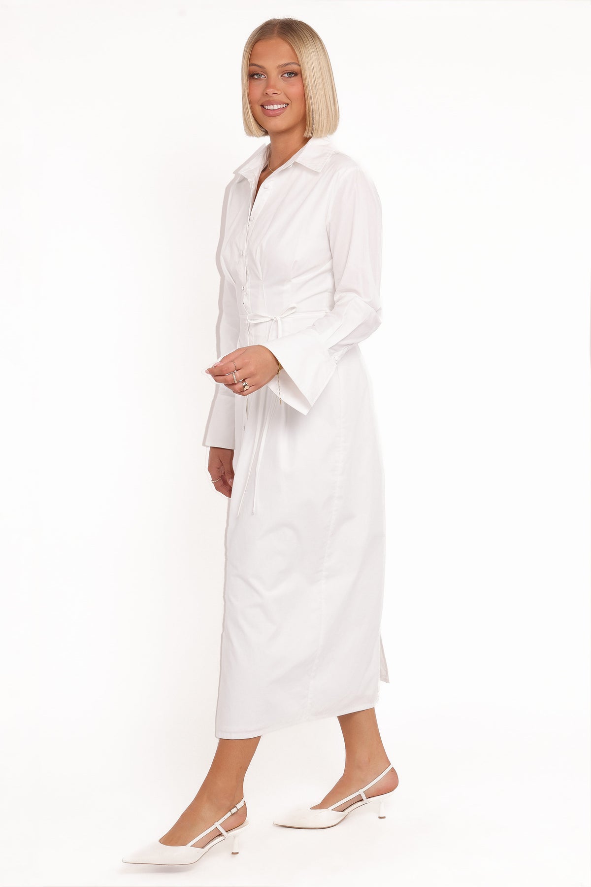 Alexander Shirt Dress in Ivory – view 4 of 6