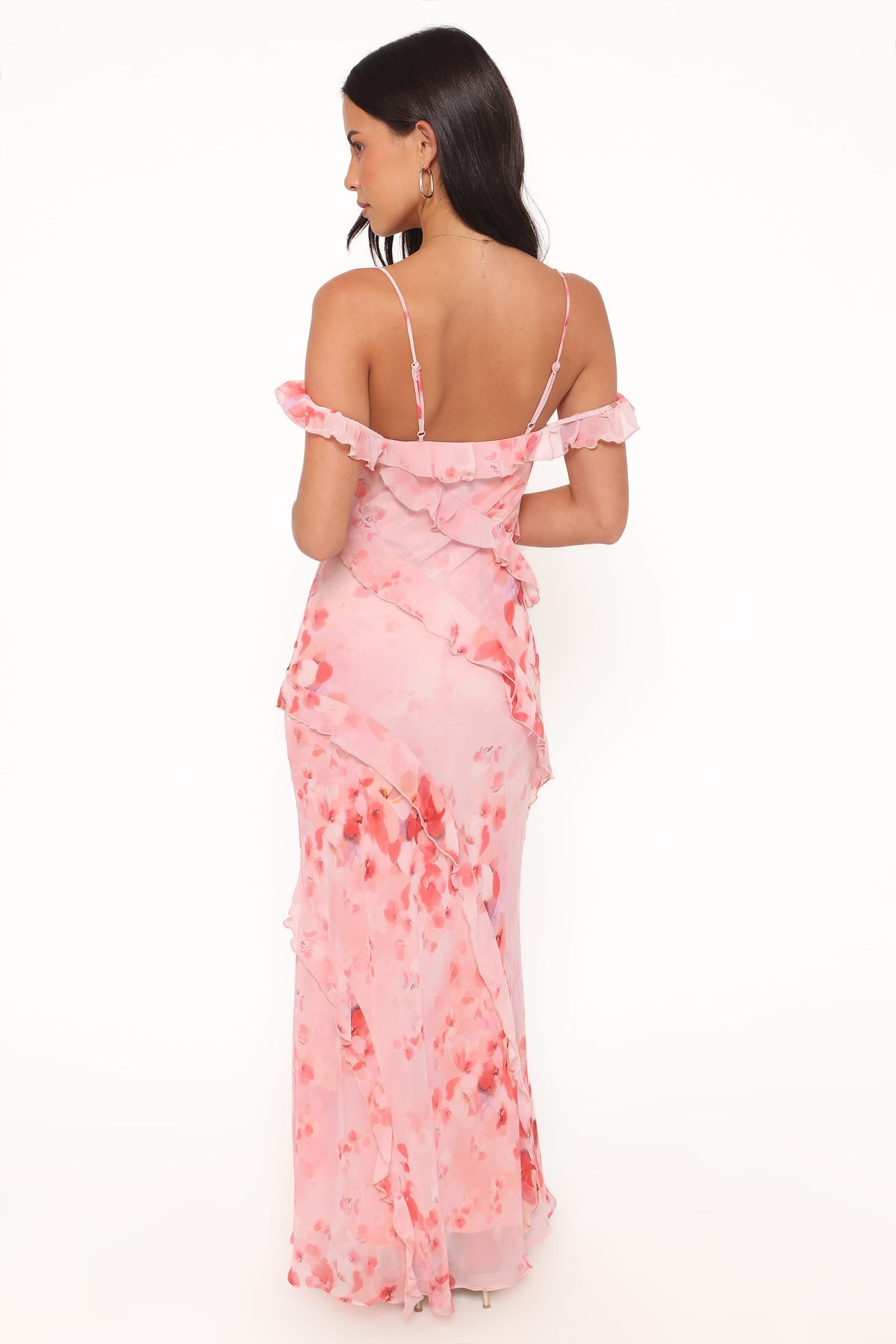 Alexia Off Shoulder Maxi Dress in Pink Floral – view 5 of 8