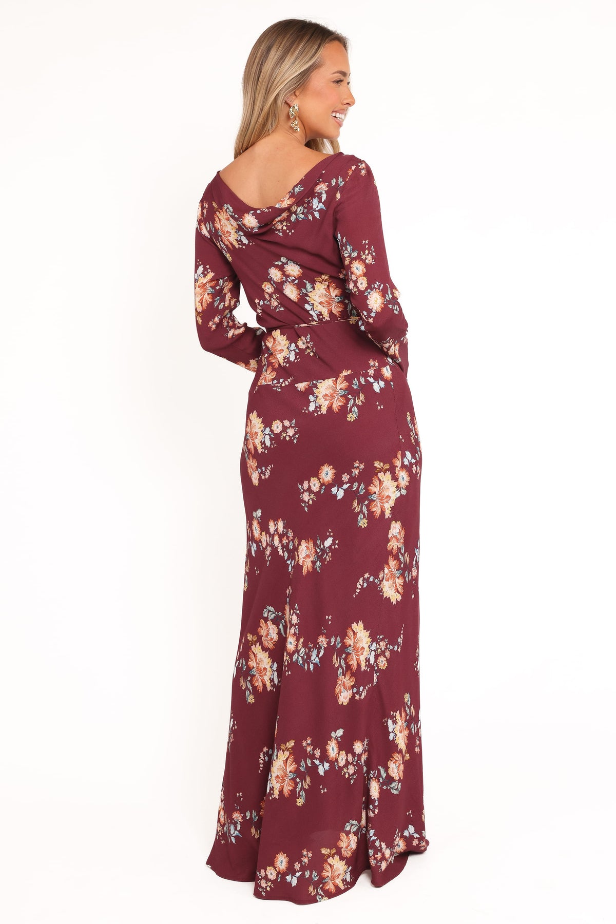 Alima Maxi Dress in Berry Floral – view 5 of 7