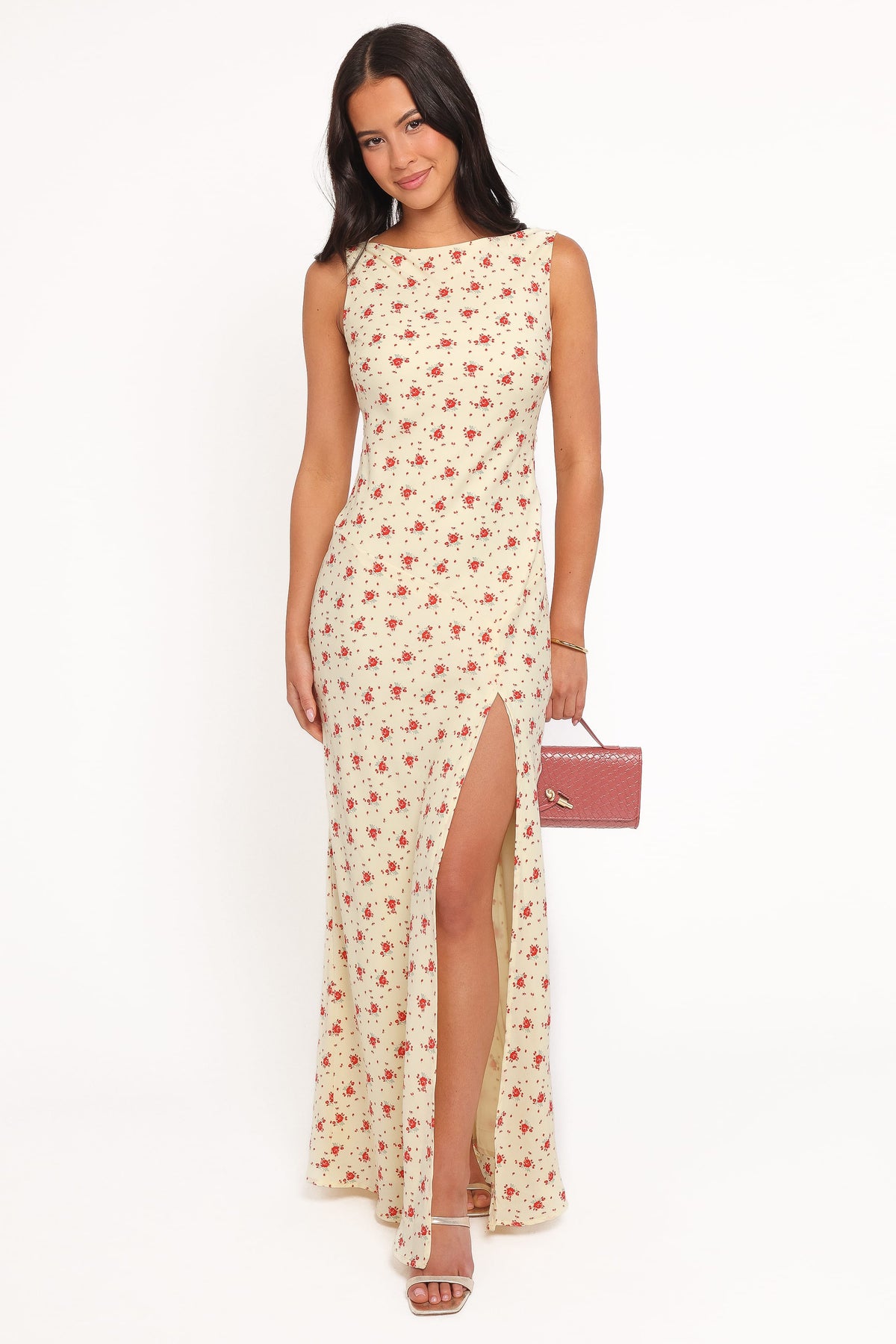 Alima Sleeveless Maxi Dress in Yellow Floral – view 6 of 8