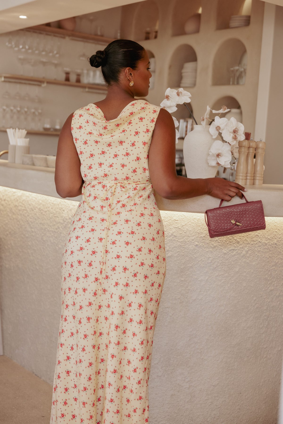 Alima Sleeveless Maxi Dress in Yellow Floral – view 8 of 8