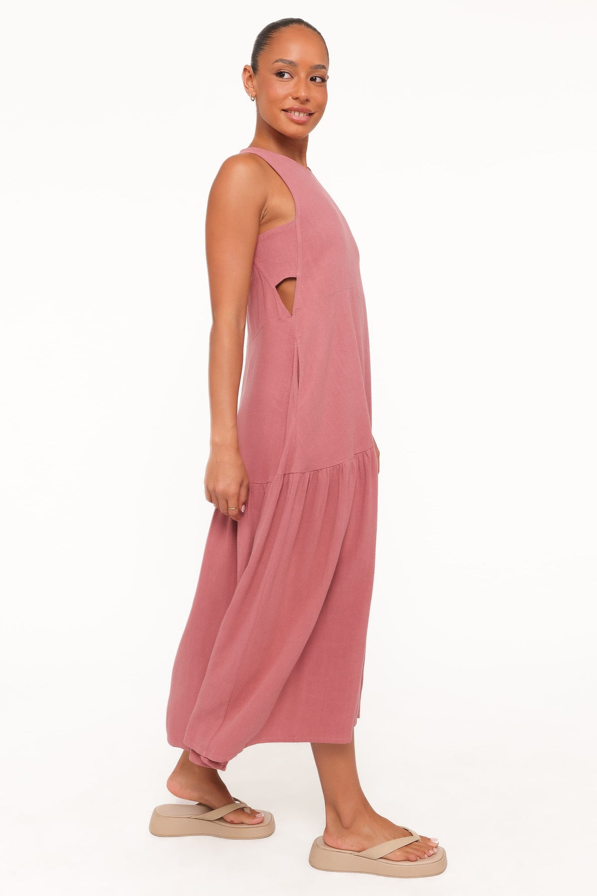 Almudena Midi Dress in Mauve – view 3 of 6