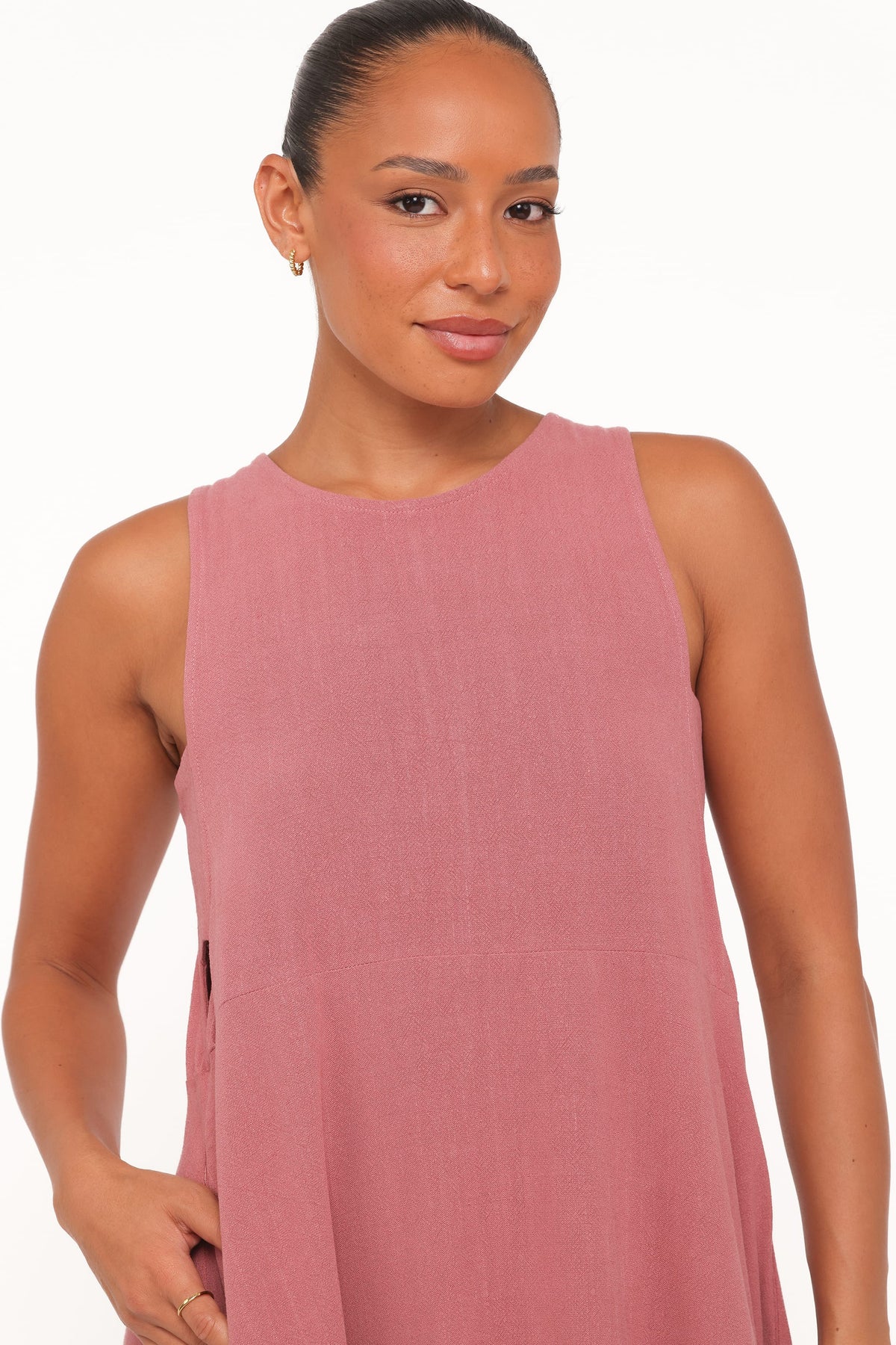 Almudena Midi Dress in Mauve – view 2 of 6