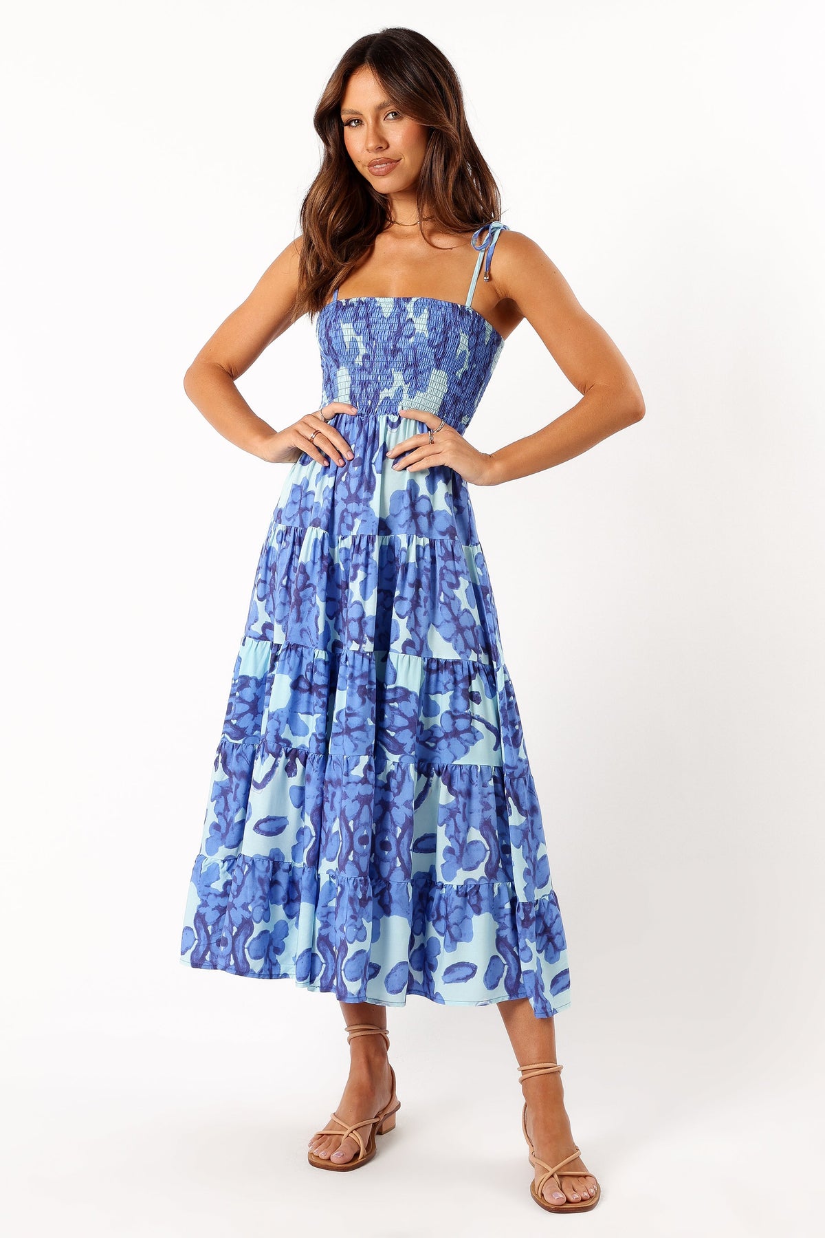 Amarie Midi Dress in Blue – view 2 of 8