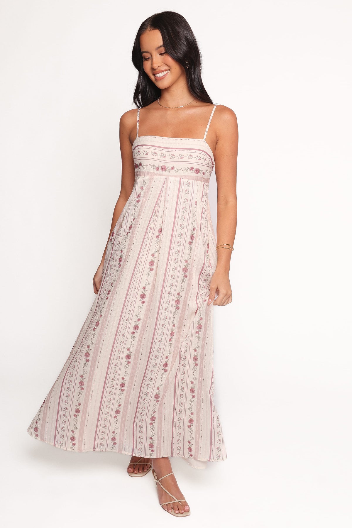 Amaris Maxi Dress in Ivory Mauve Floral – view 1 of 6