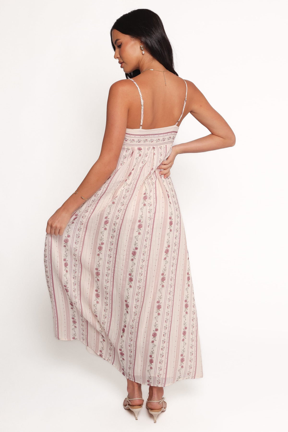 Amaris Maxi Dress in Ivory Mauve Floral – view 4 of 6