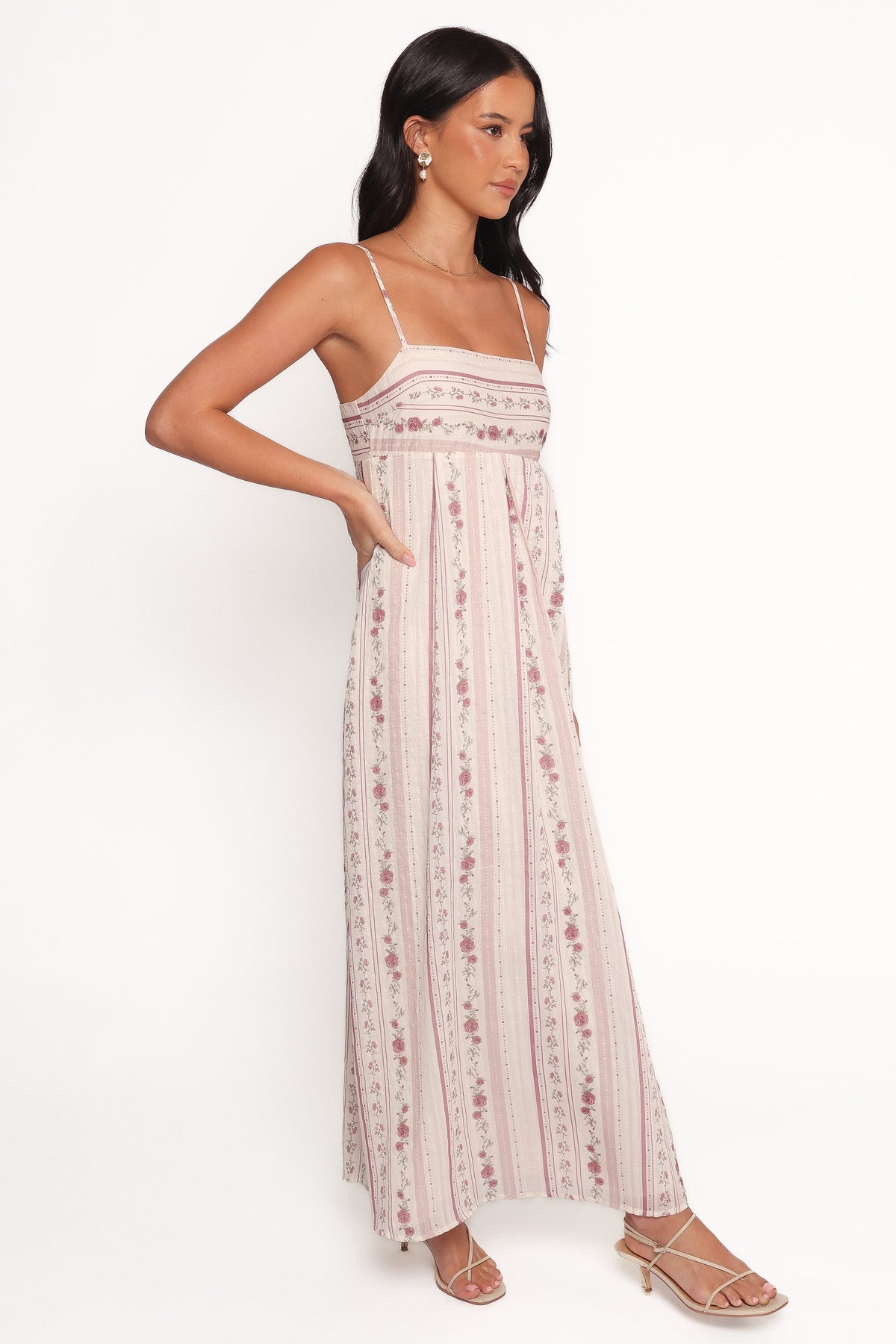 Amaris Maxi Dress in Ivory Mauve Floral – view 5 of 6