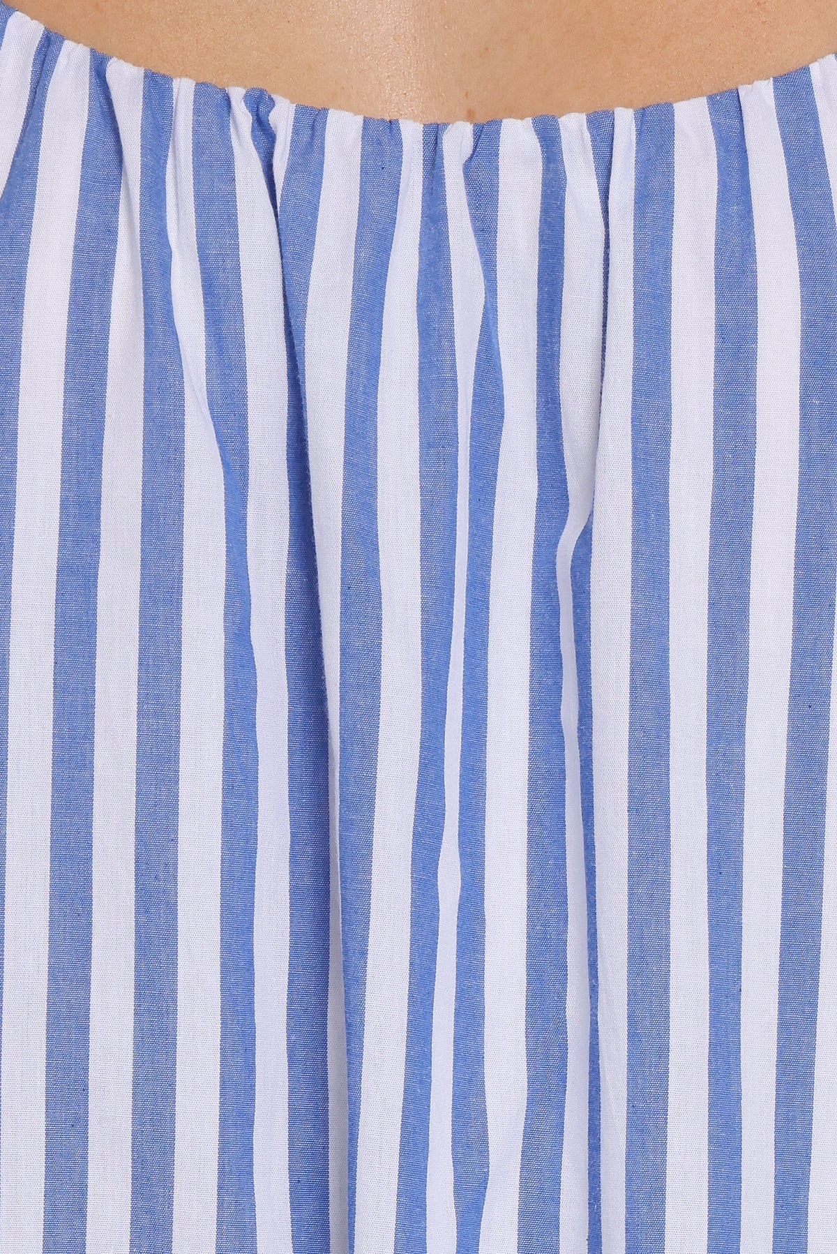 Amber Maxi Dress in Navy White Stripe – view 7 of 8