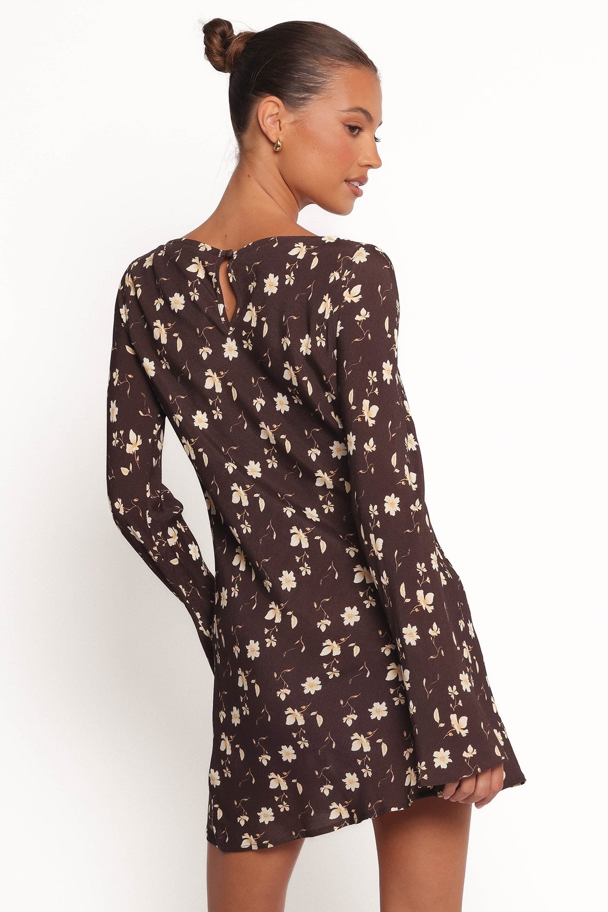 Amity Mini Dress in Brown Floral – view 4 of 8