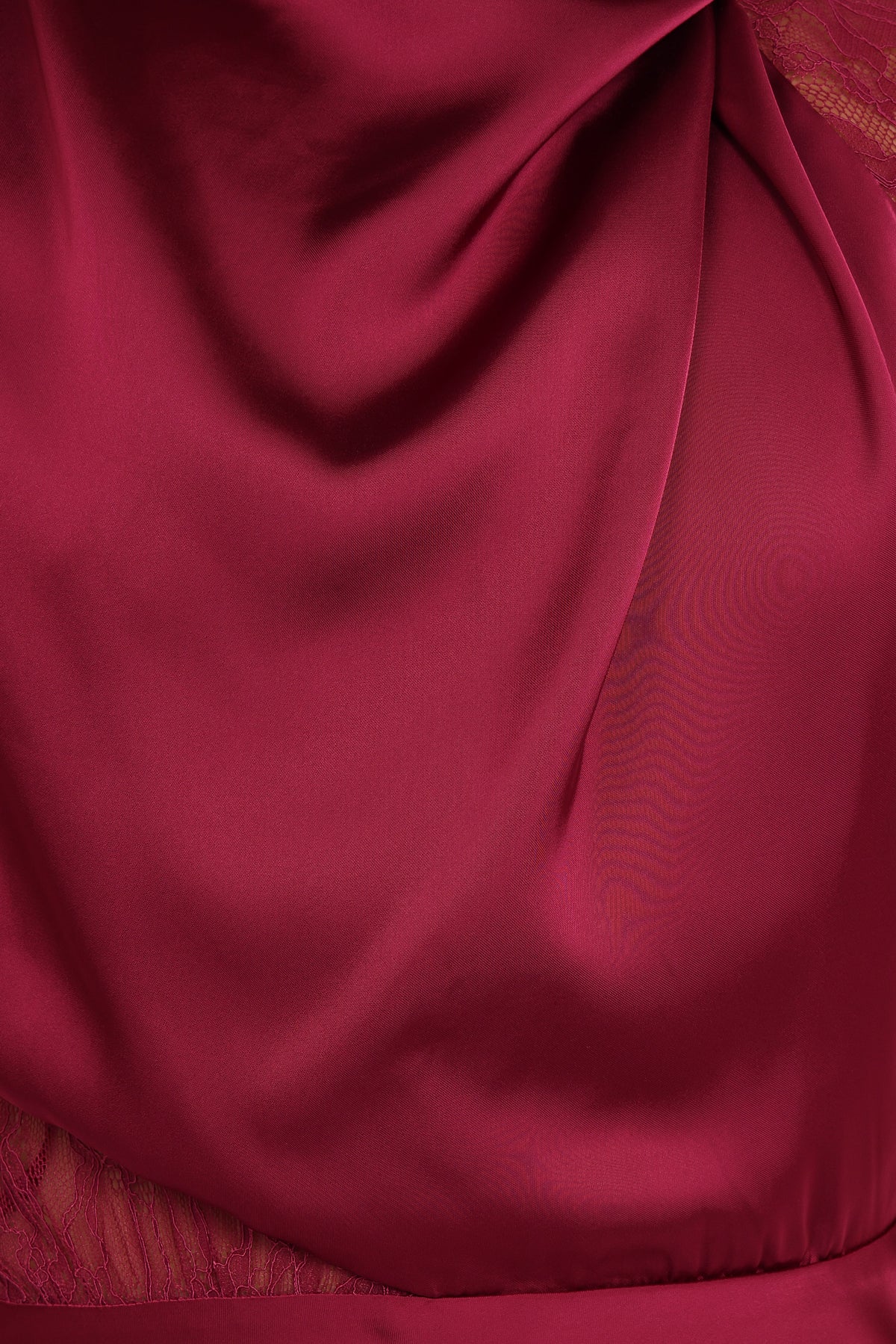 Anabelle Halter Neck Lace Maxi Dress in Berry – view 7 of 8