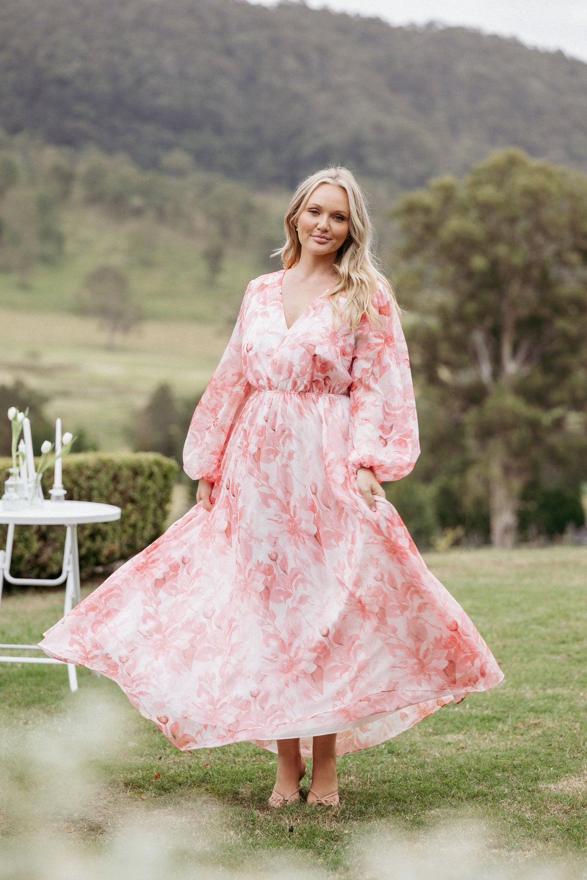 Anisa Maxi Dress in Pink Floral – view 1 of 7