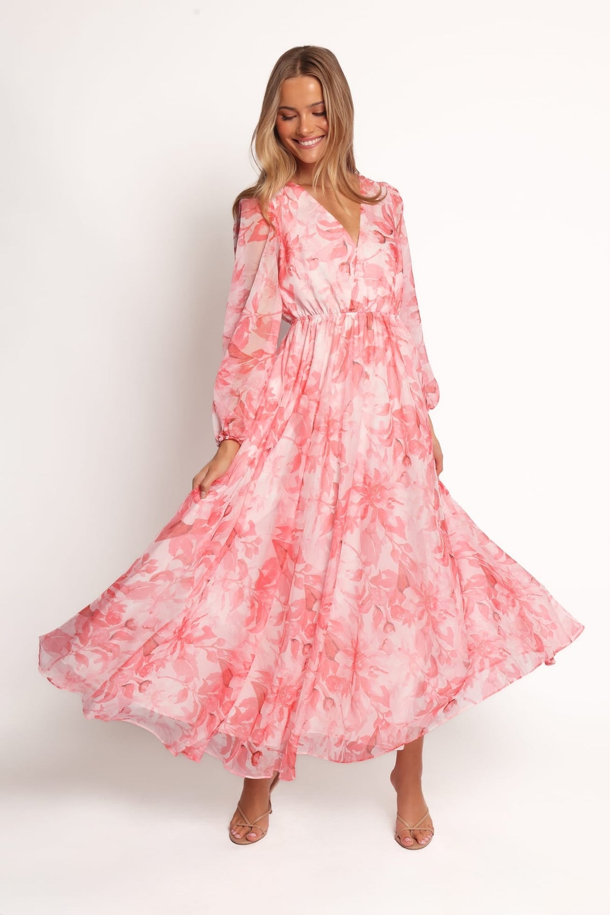 Anisa Maxi Dress in Pink Floral – view 2 of 7