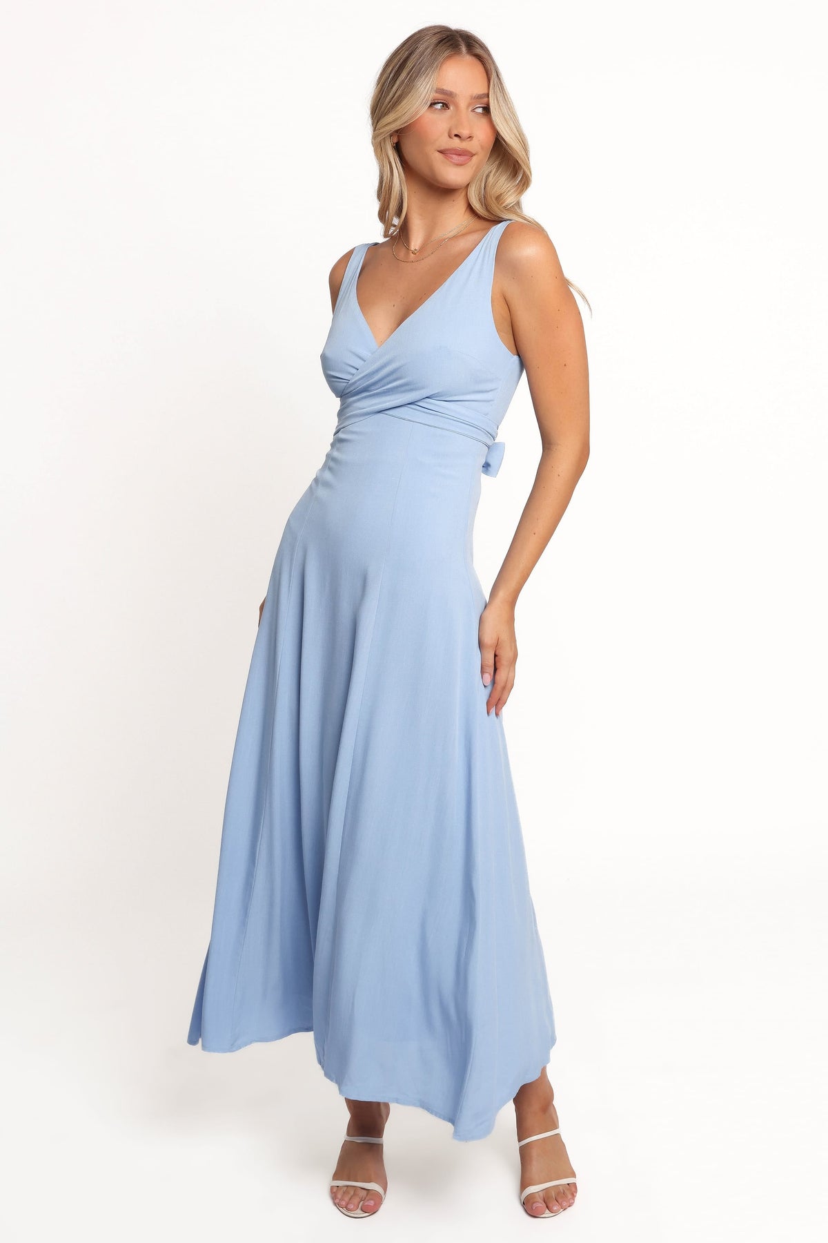 Archer Midi Dress in Cornflower Blue – view 5 of 9