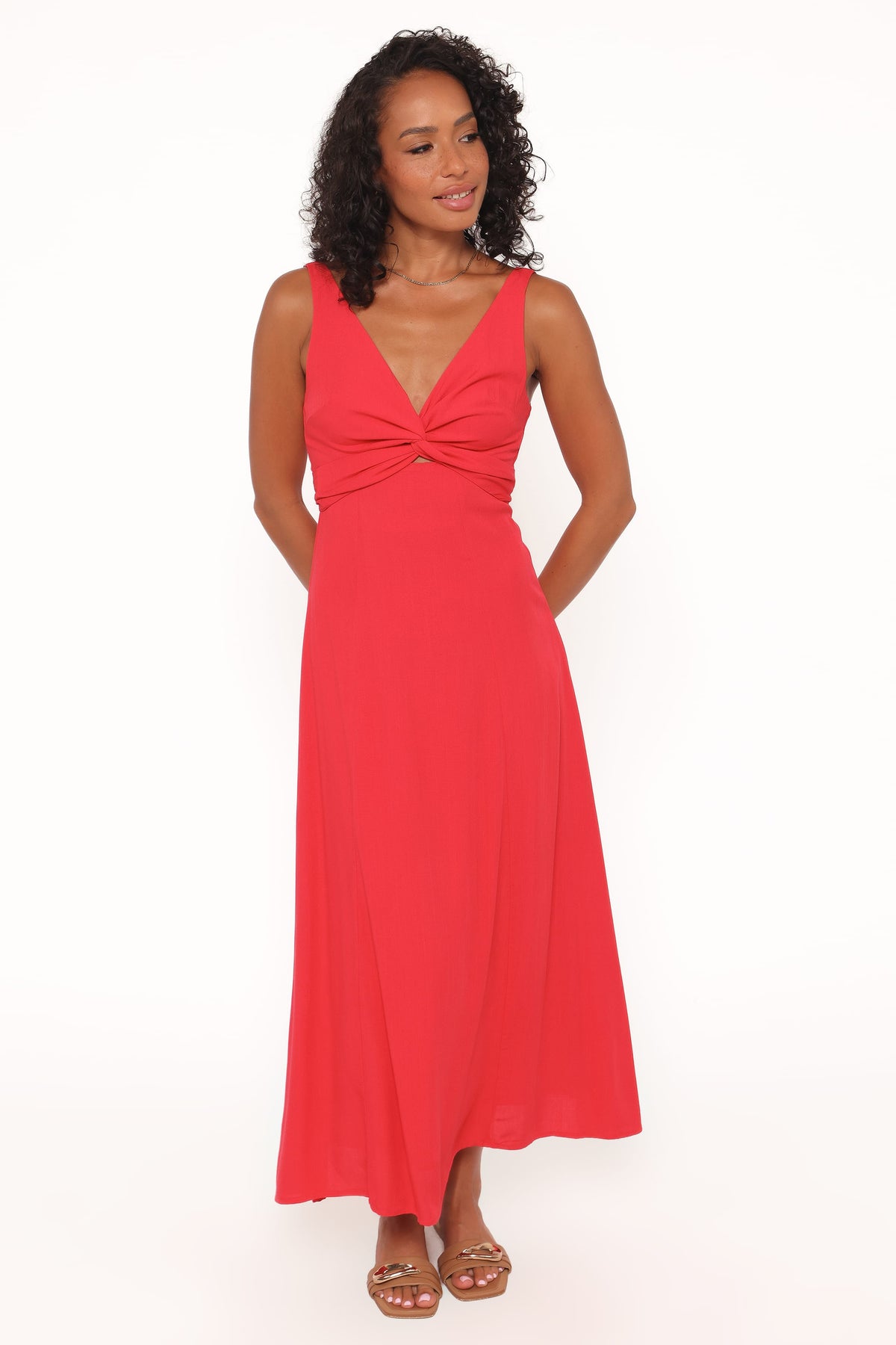 Archer Midi Dress in Red – view 1 of 6