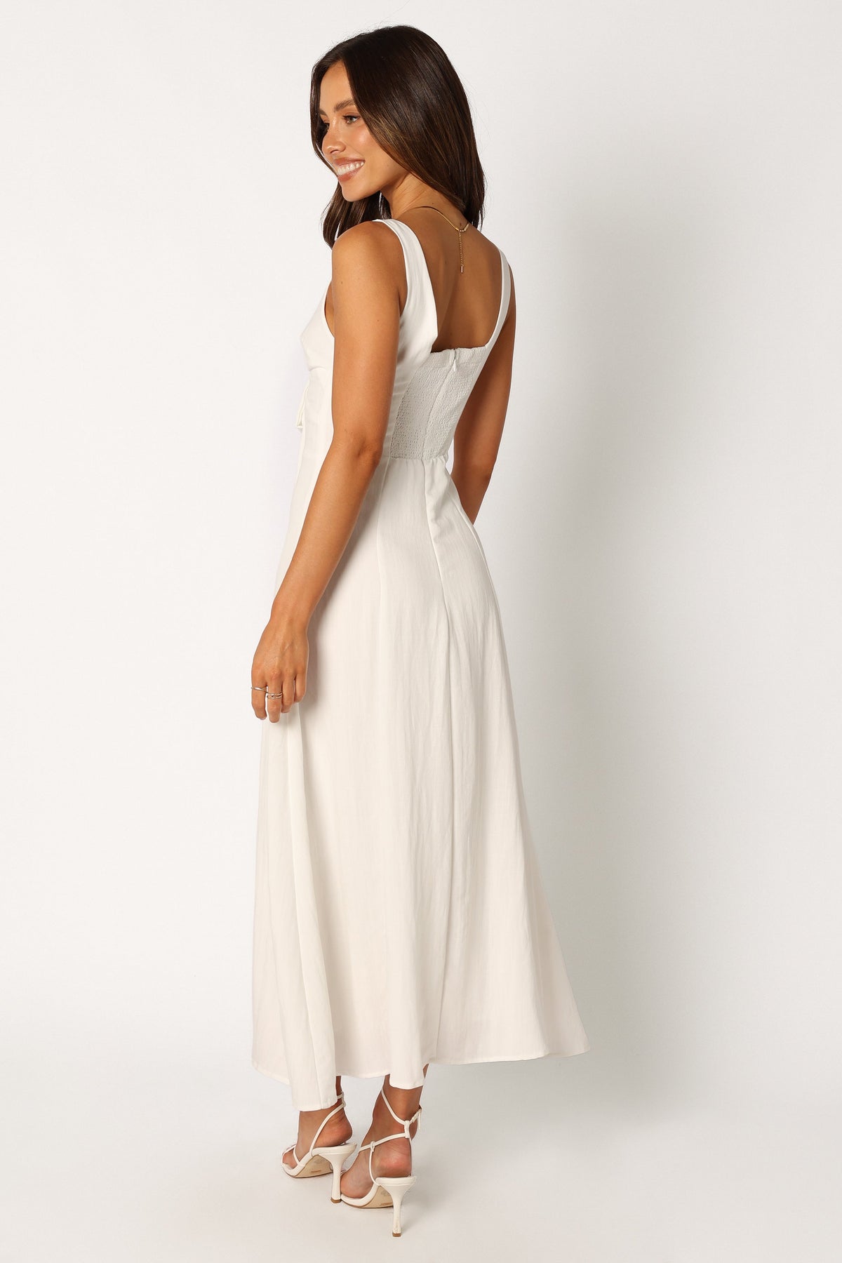 Archer Midi Dress in White – view 6 of 11