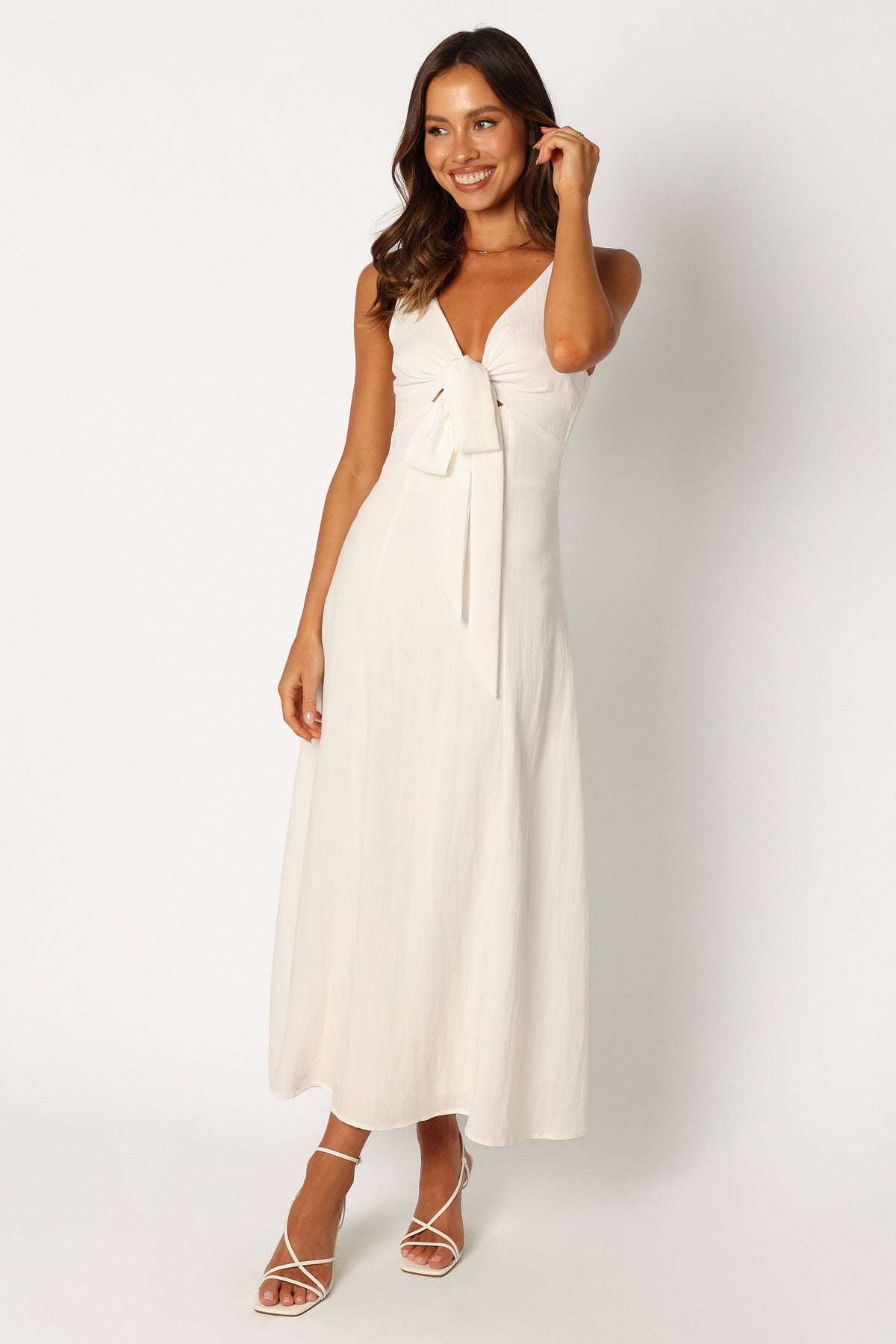 Archer Midi Dress in White – view 3 of 11
