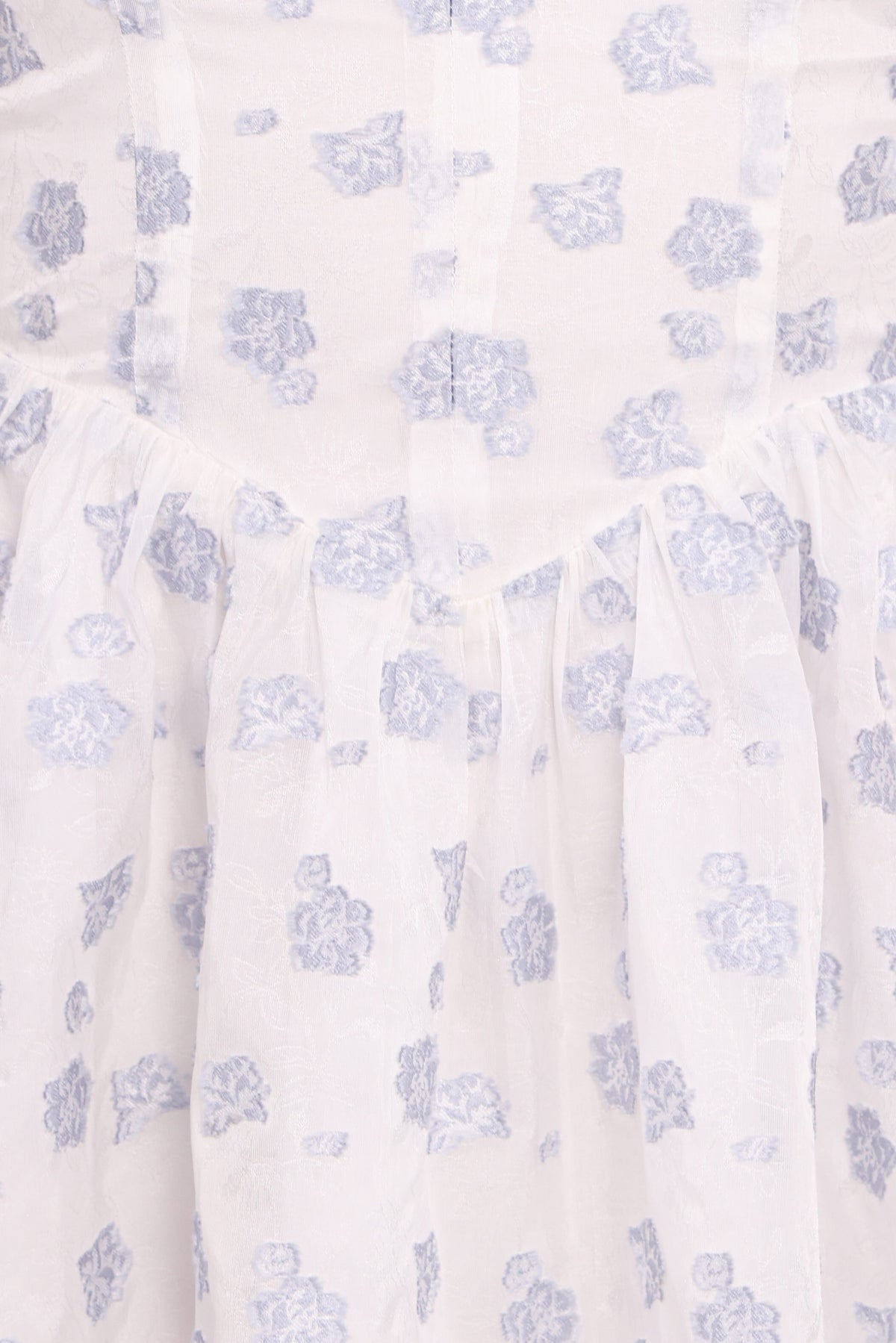 Arianne Mini Dress in White/Blue Floral – view 6 of 6
