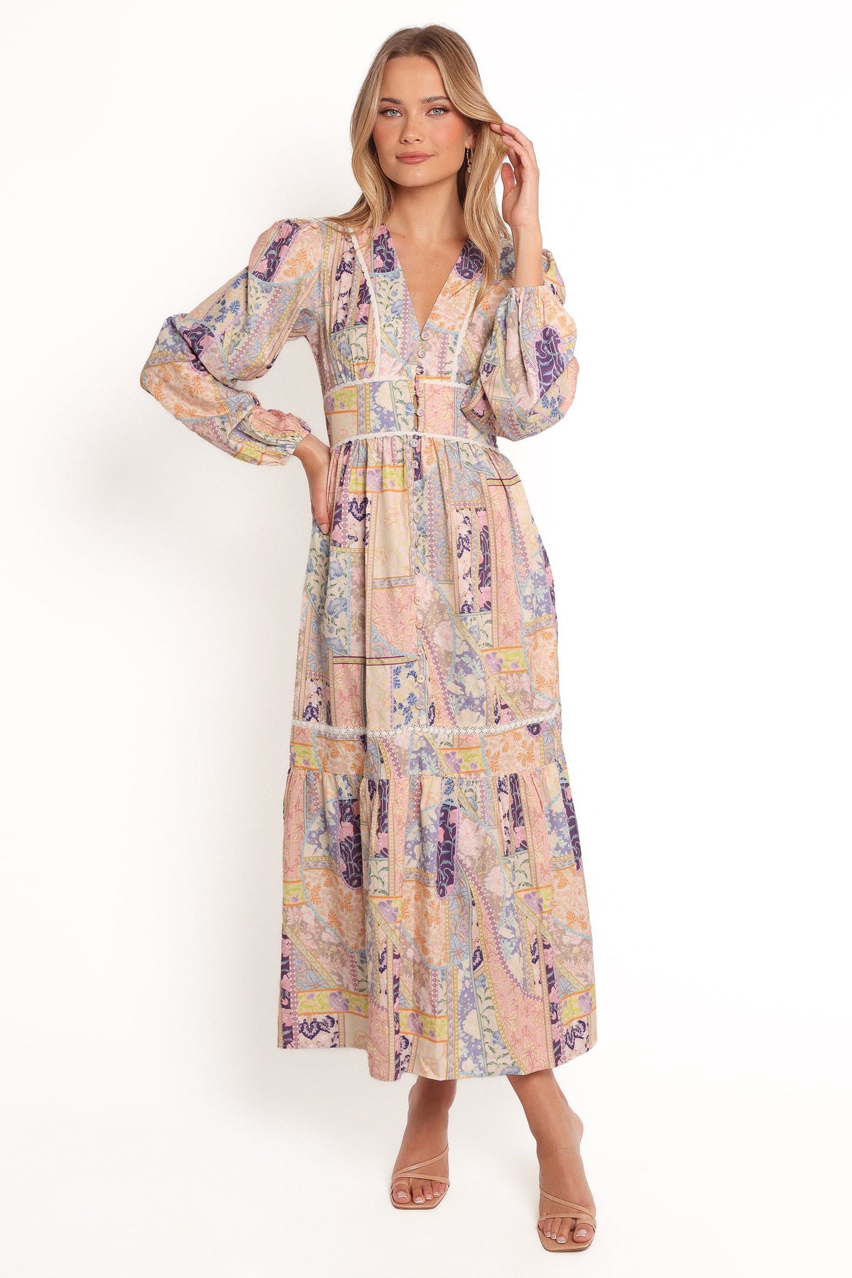 Ariella Maxi Dress in Patchwork – view 1 of 6