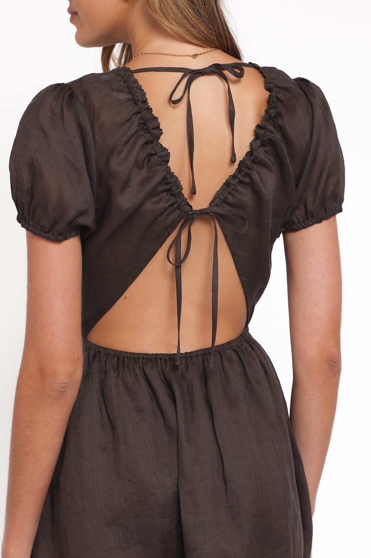 Arista Mini Dress in Espresso – view 6 of 8