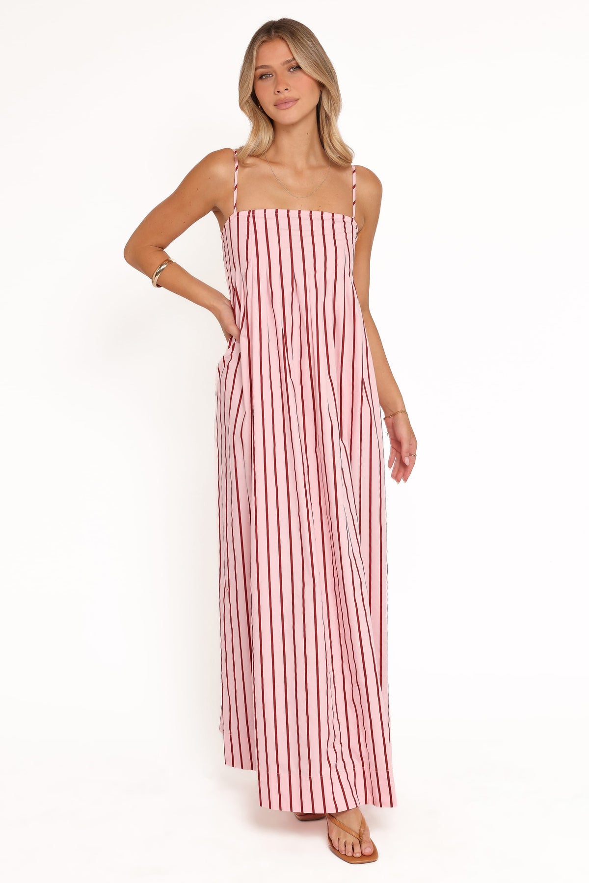 Arletta Maxi Dress in Pink Stripe – view 7 of 8
