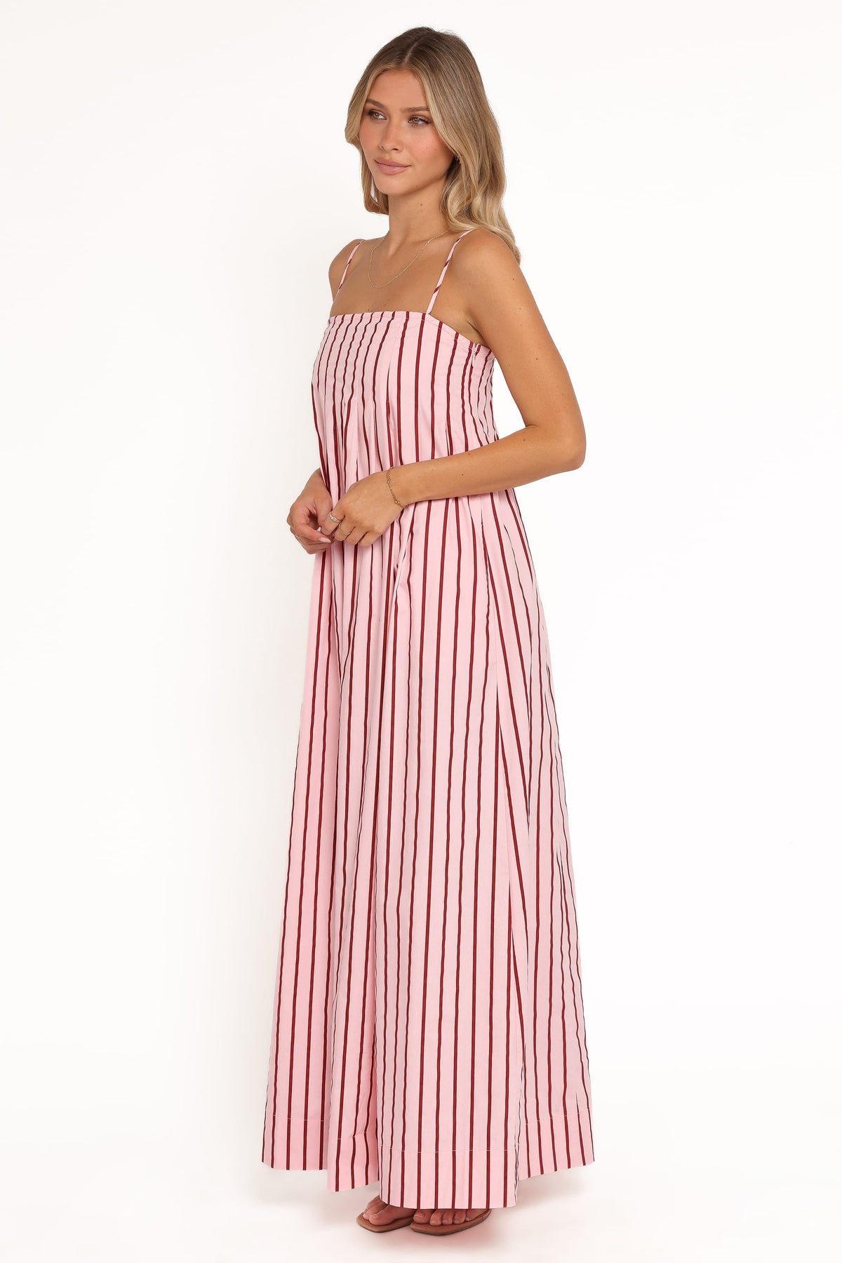 Arletta Maxi Dress in Pink Stripe – view 4 of 8