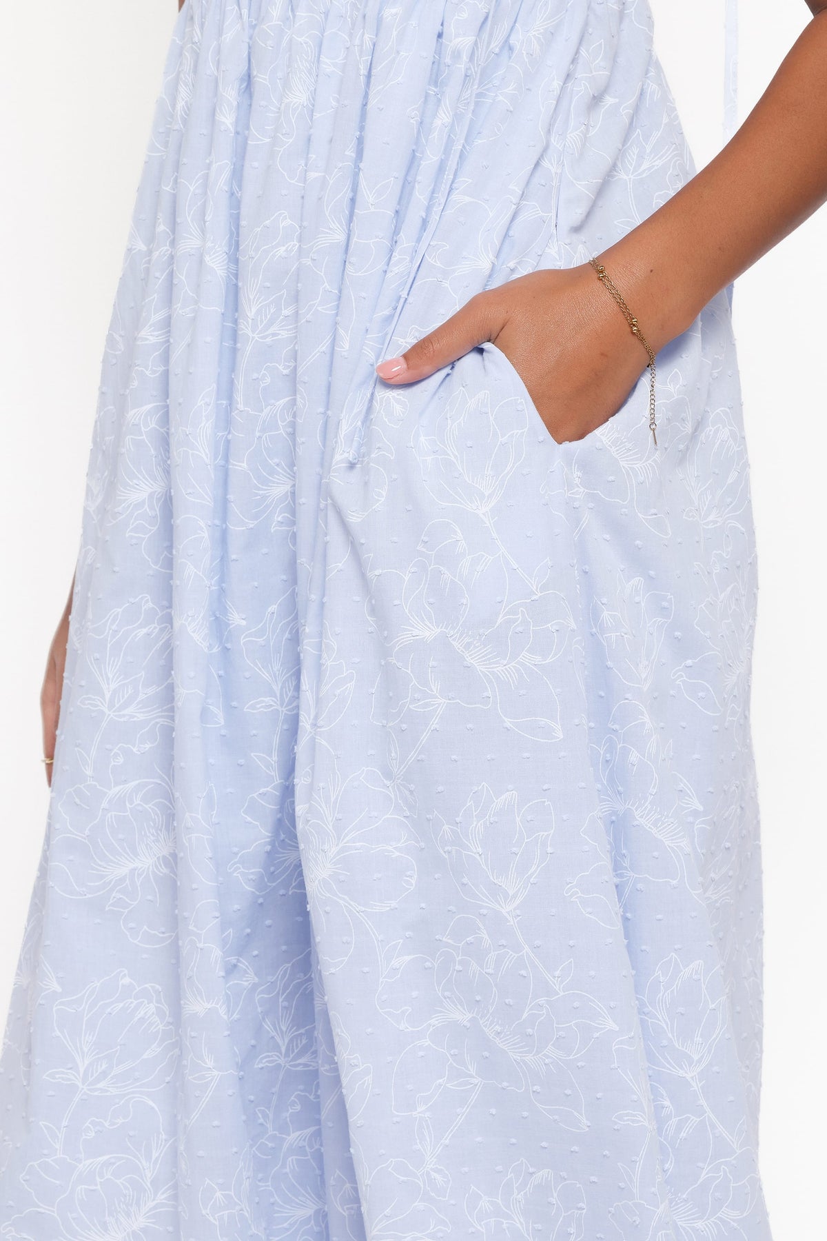 Ashtyn Maxi Dress in Cornflower Blue – view 6 of 7