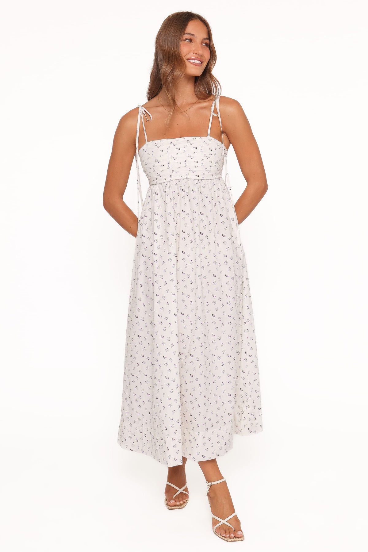 Ashtyn Maxi Dress in Purple Ditsy Floral – view 2 of 7
