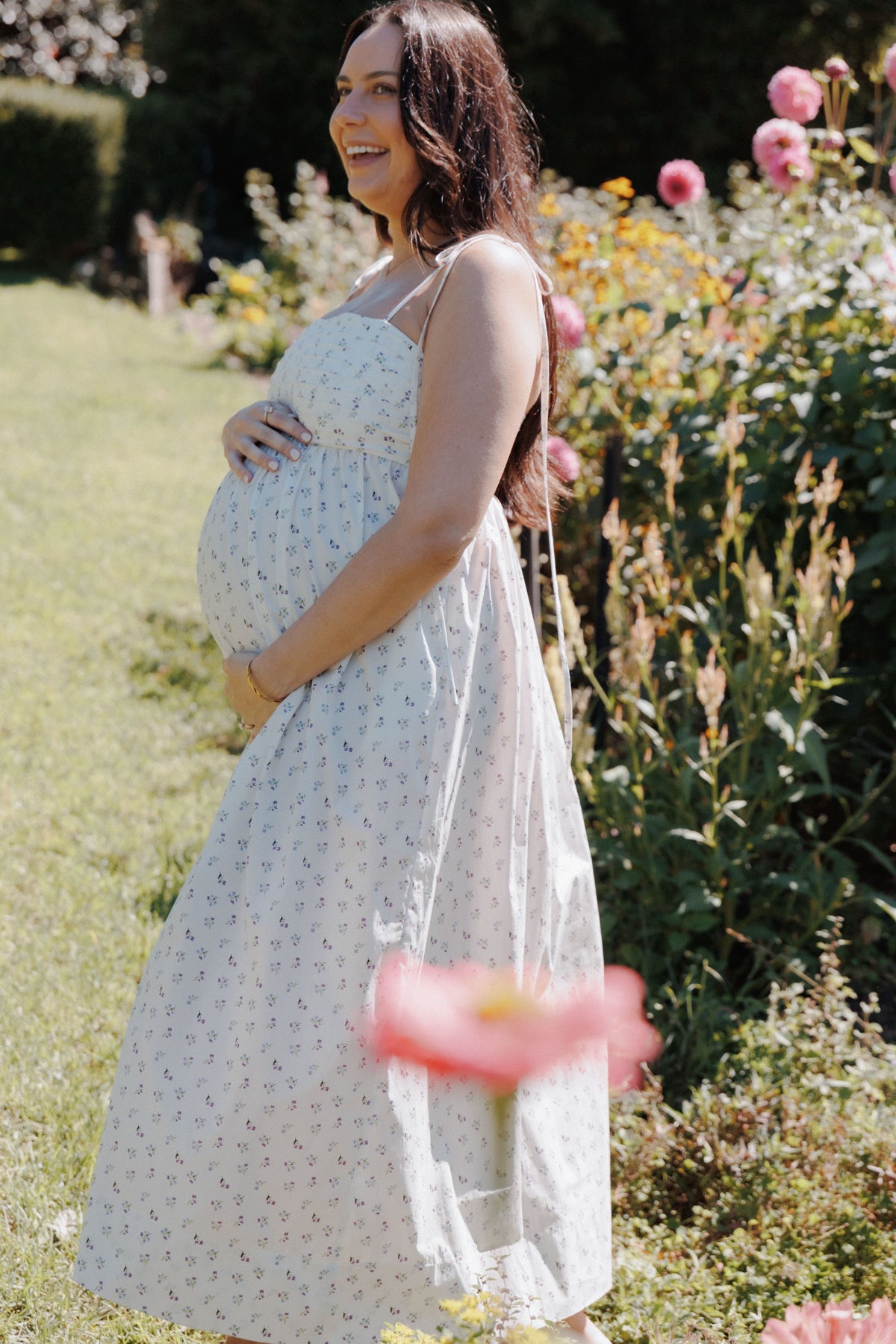 Ashtyn Maxi Dress in Purple Ditsy Floral – view 7 of 7